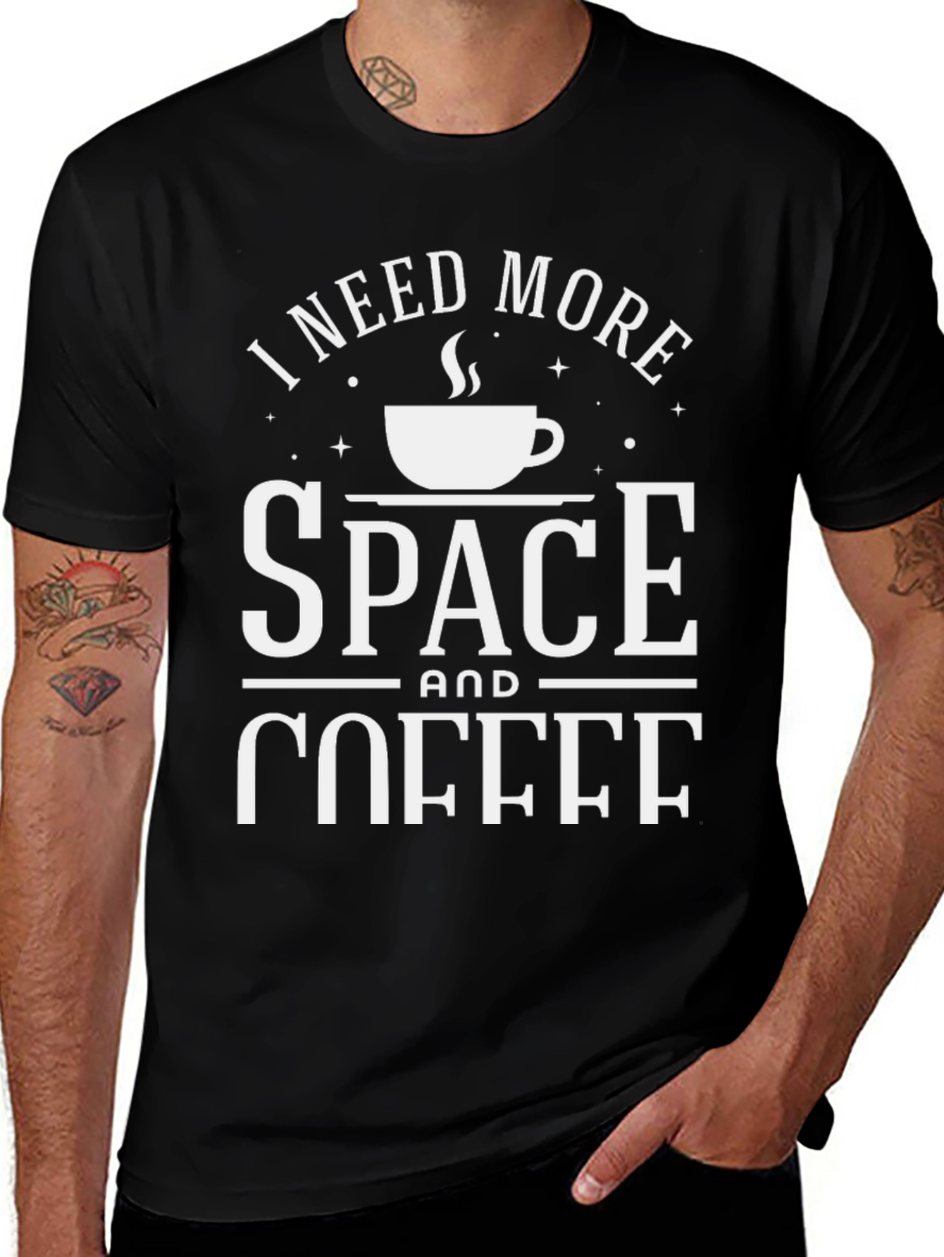 I Need More Space & Coffee Graphic T-Shirt
