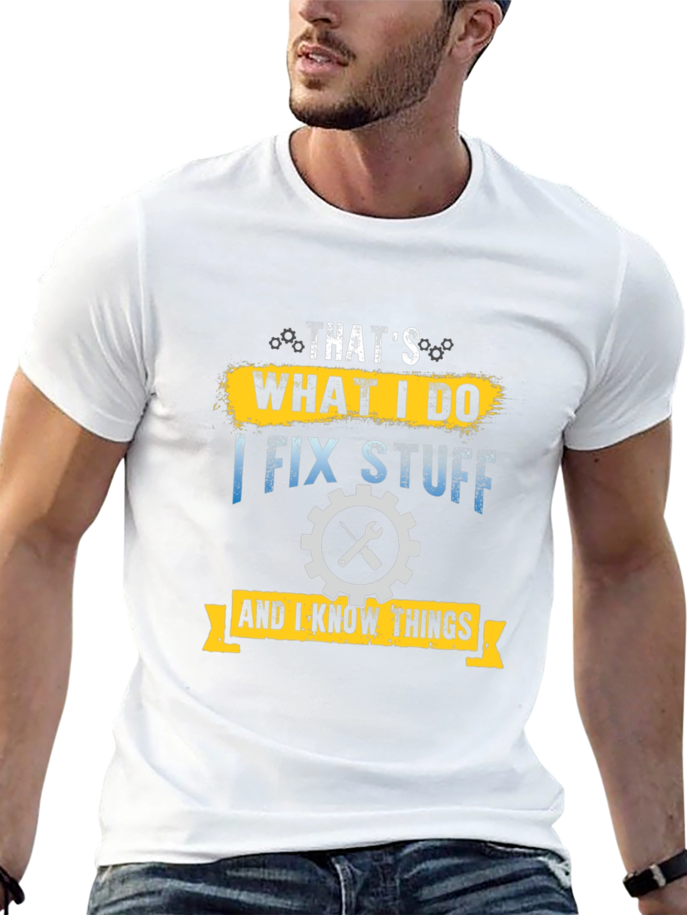 Thats What I Do I Fix Stuff Black T-Shirt