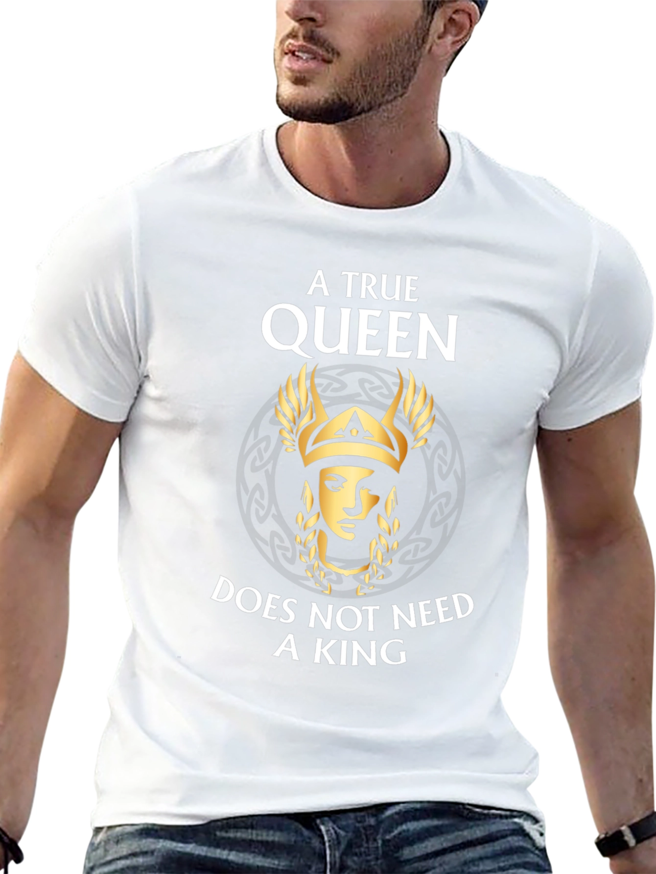 A True Queen T-Shirt - Viking Woman Power Tee