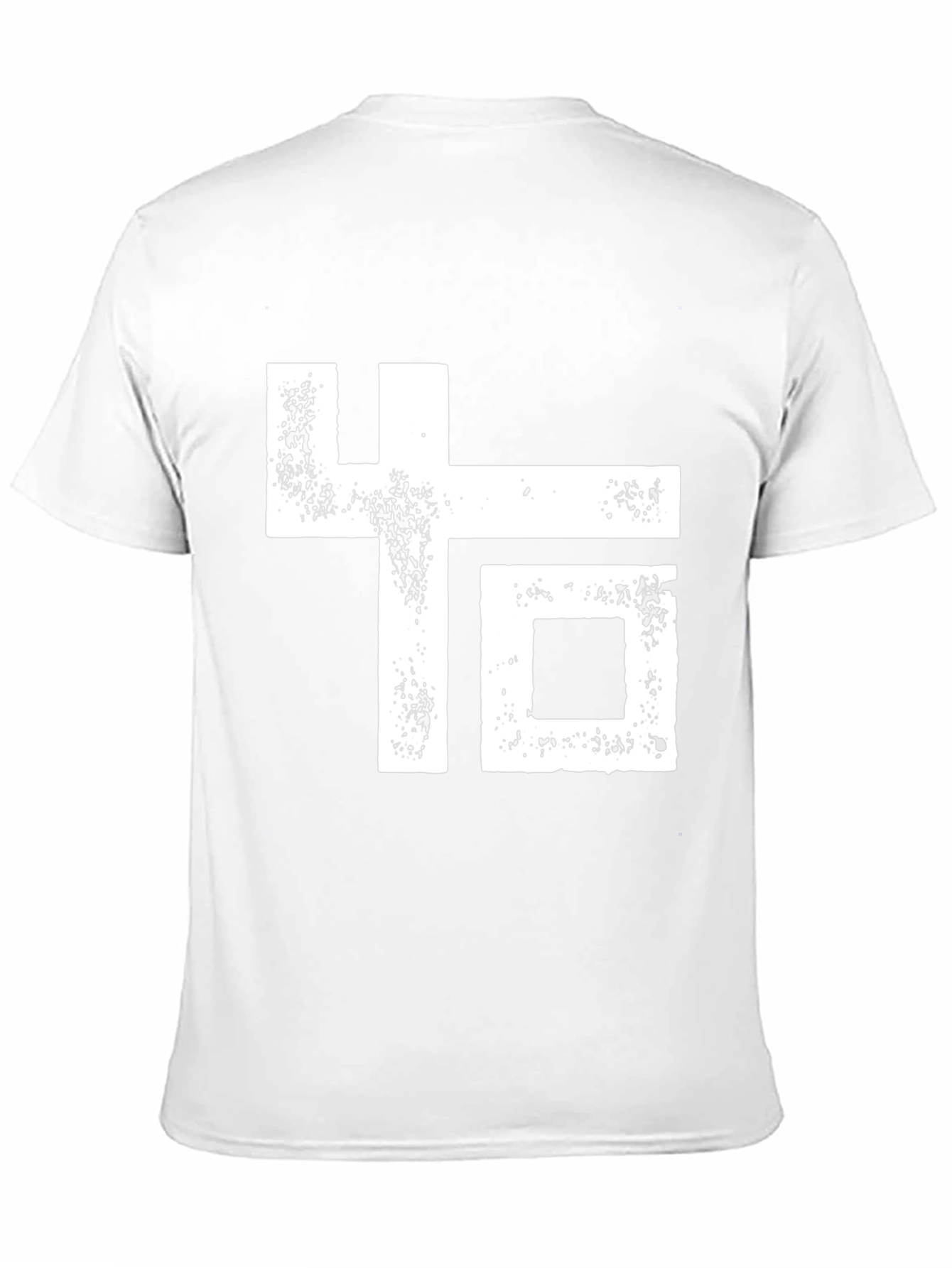 Abstract Graphic Print Black Crew Neck T-Shirt