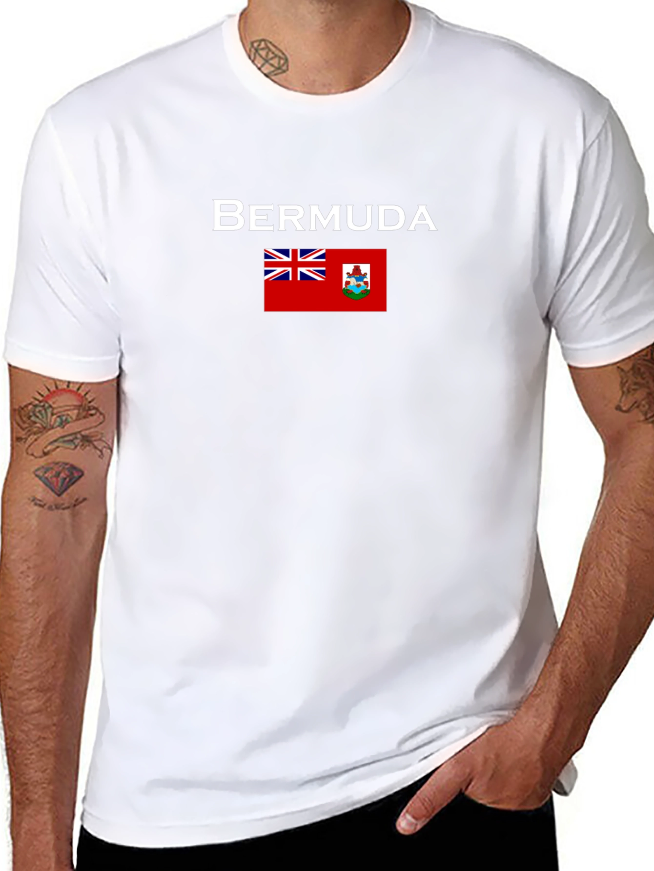 Bermuda Flag Graphic T-Shirt - Island Pride Tee