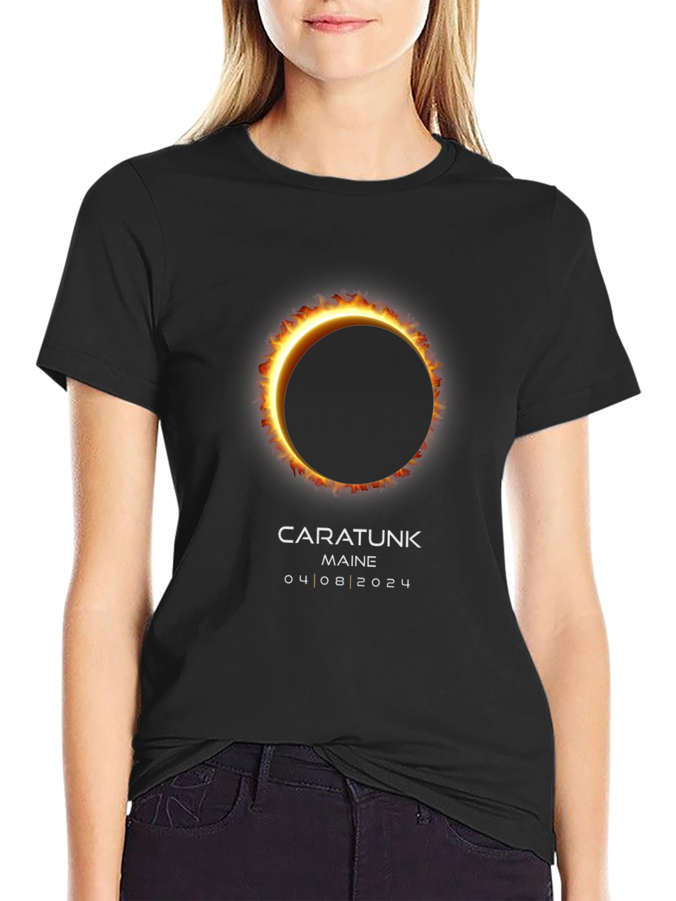 Solar Eclipse Caratunk Maine 2024 T-Shirt