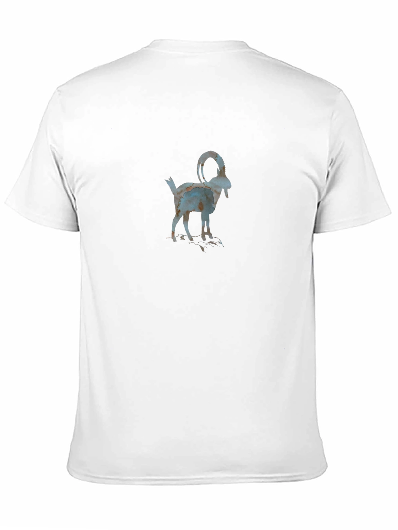 Black T-Shirt with Goat Graphic