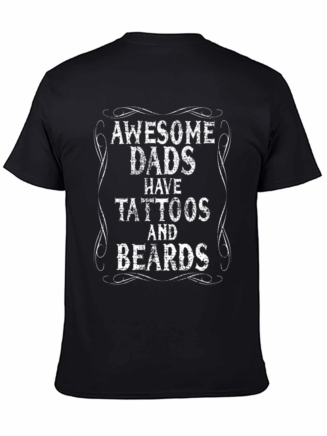 Awesome Dads Tattoos & Beards Graphic Tee