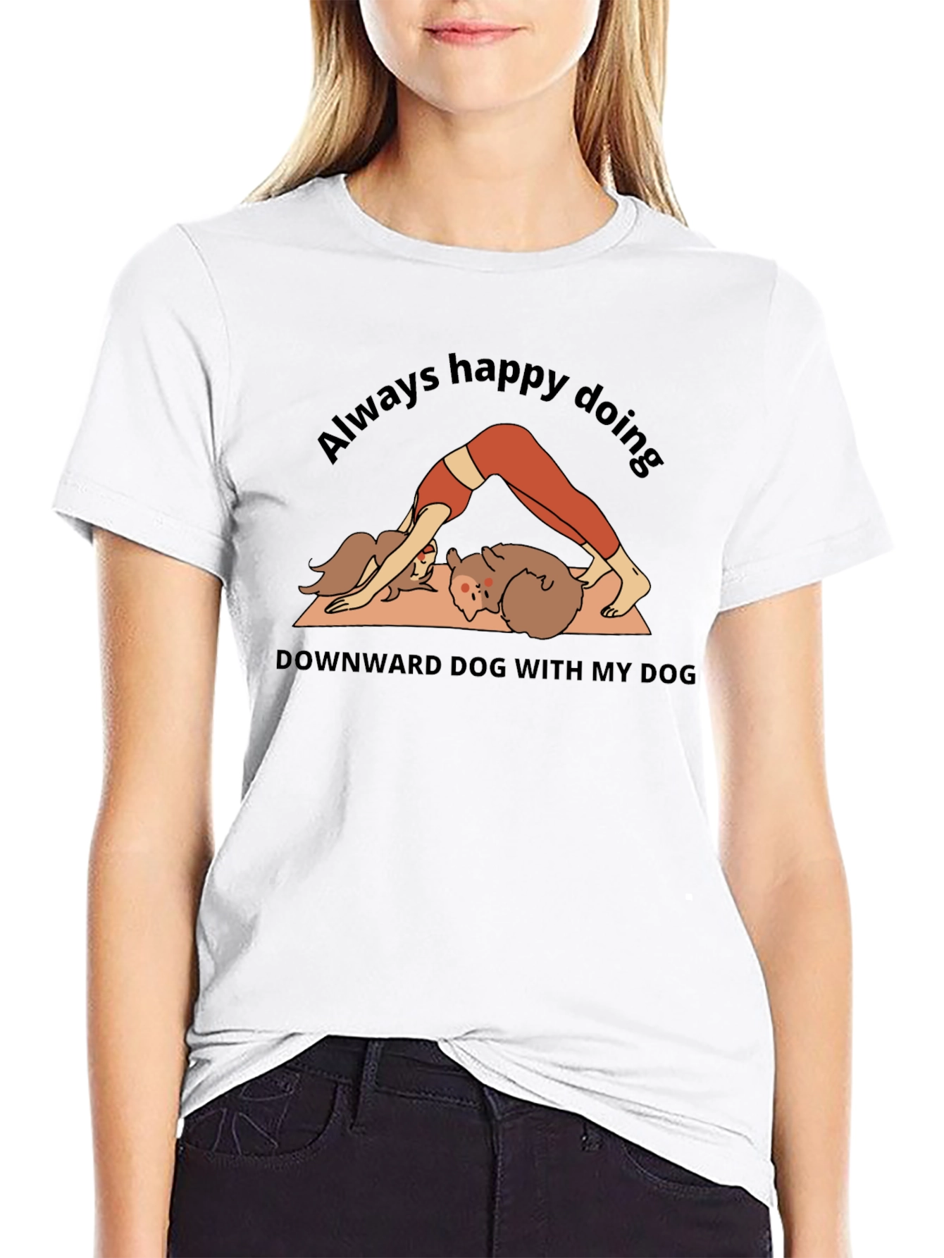 Downward Dog with My Dog T-Shirt