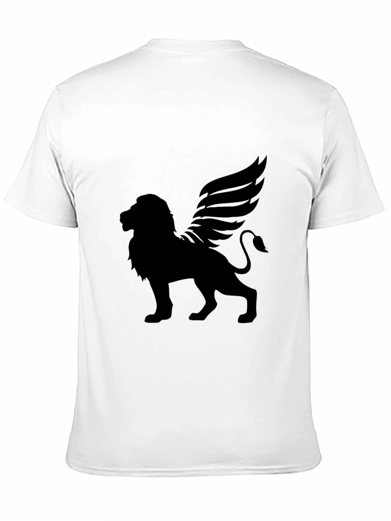 Winged Lion Black T-Shirt - Unique Graphic Tee