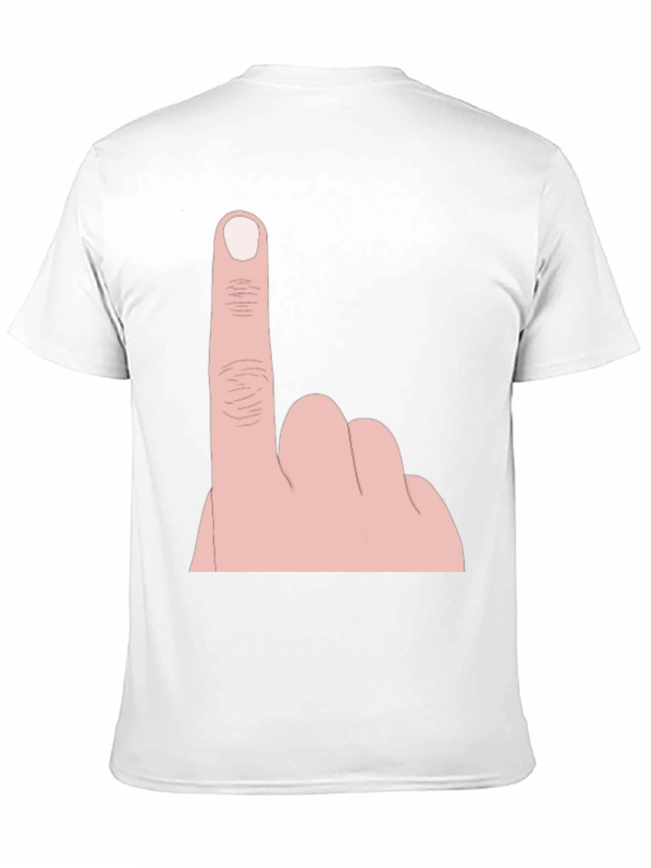 Funny Number One Hand Gesture Graphic Tee - Black