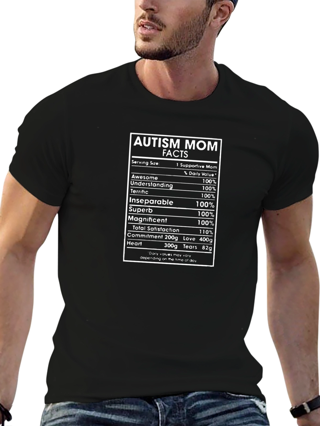 Autism Mom Facts T-Shirt: Supportive Awesome Understanding