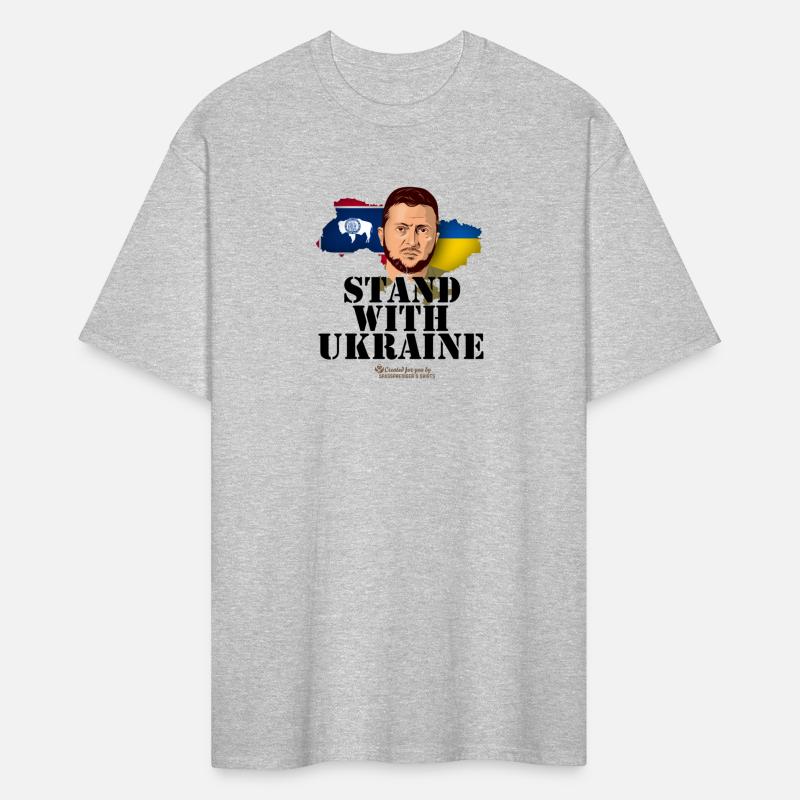 Ukraine Wyoming Flags Zelensky