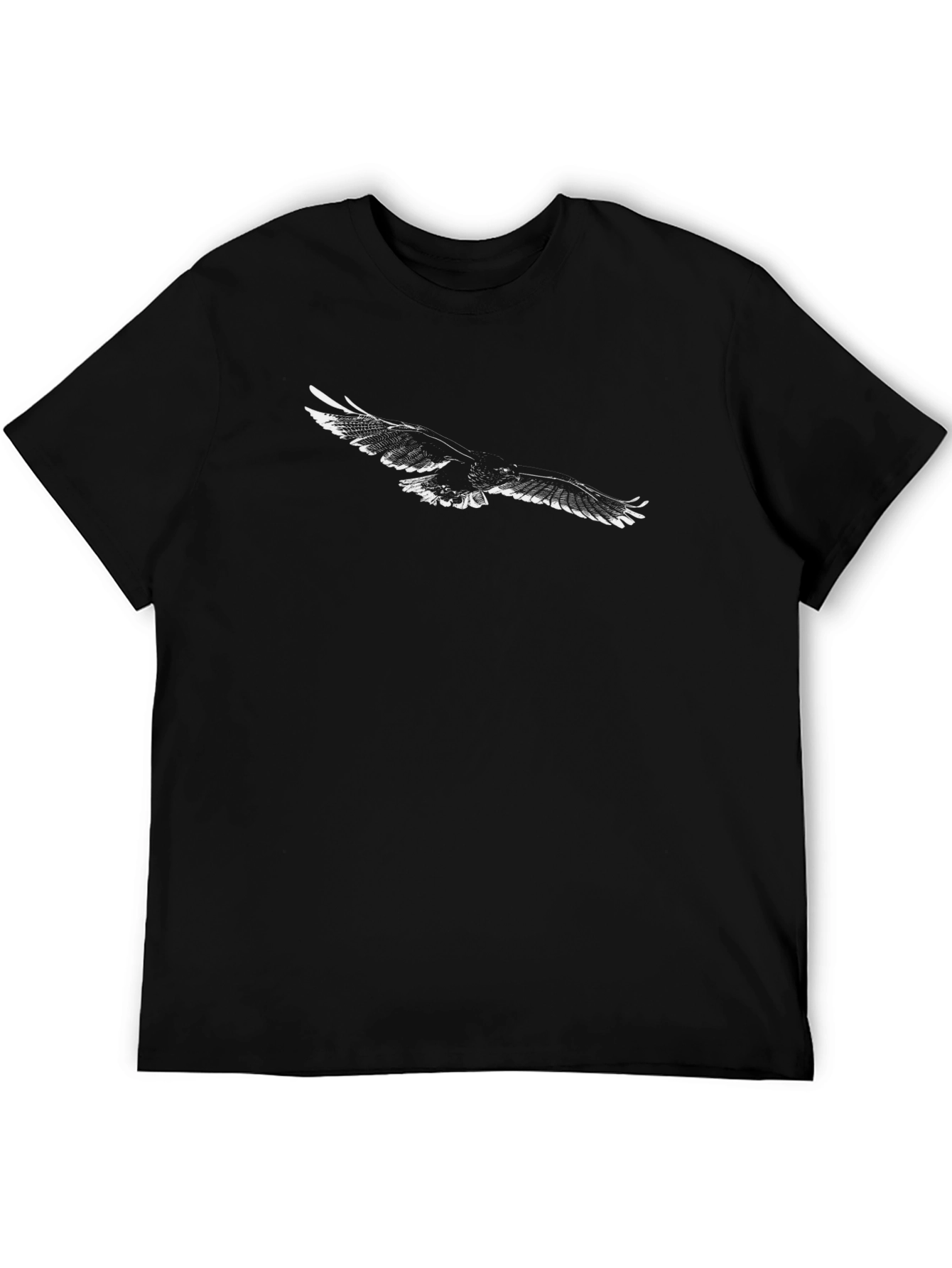 Eagle Graphic Black T-Shirt - Mens Casual Tee