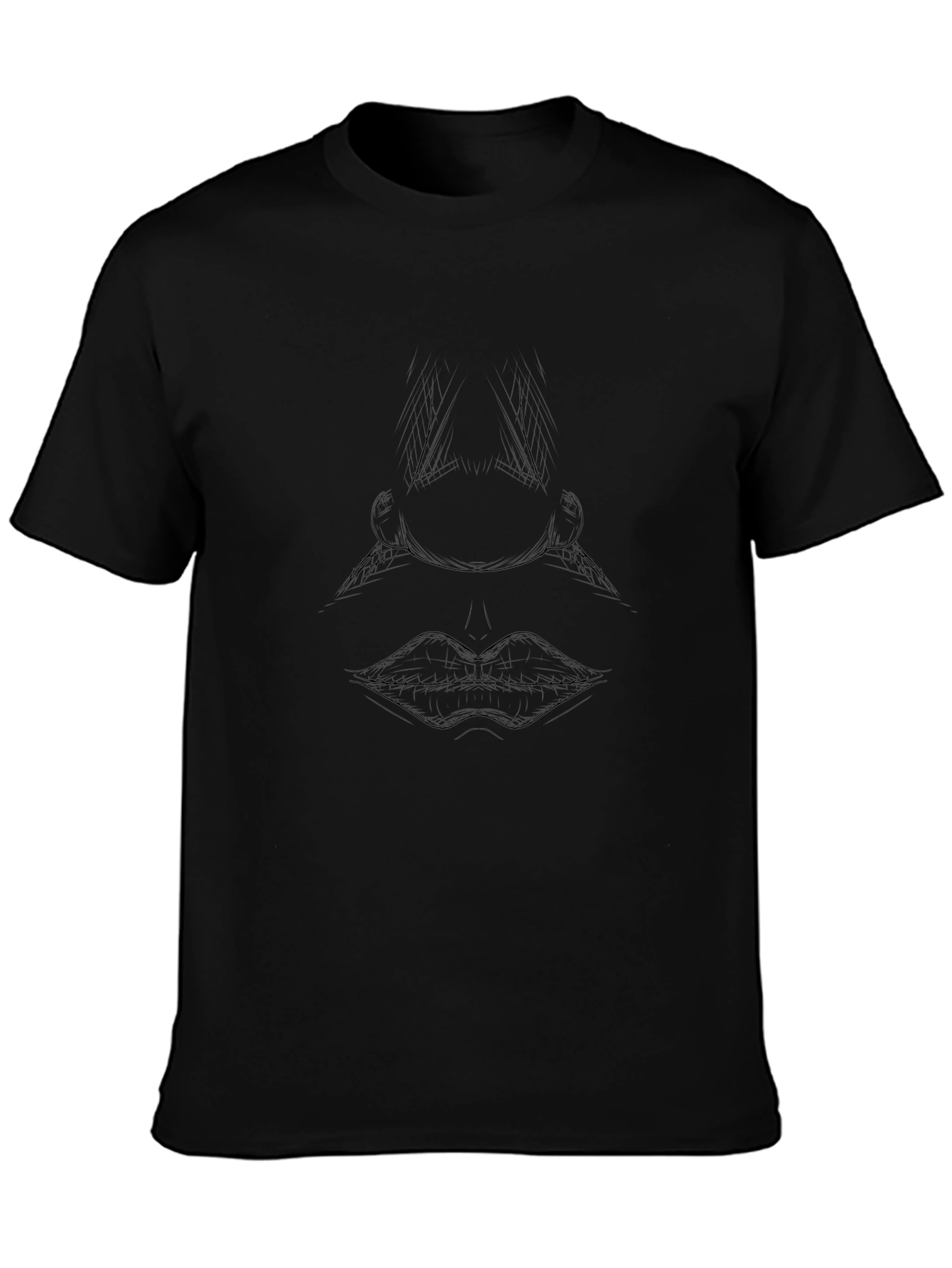 Abstract Face Sketch Tee - Modern Art Shirt