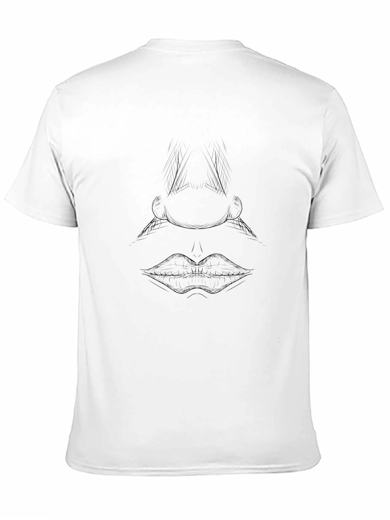 Abstract Face Sketch Tee - Modern Art Shirt