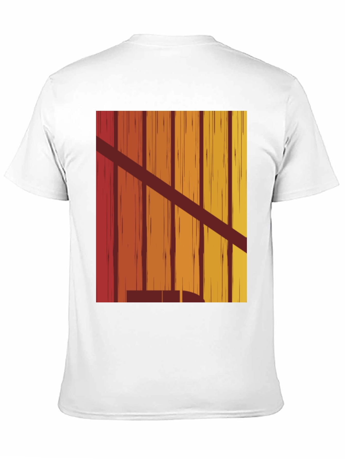 Retro Vertical Stripe Graphic Tee