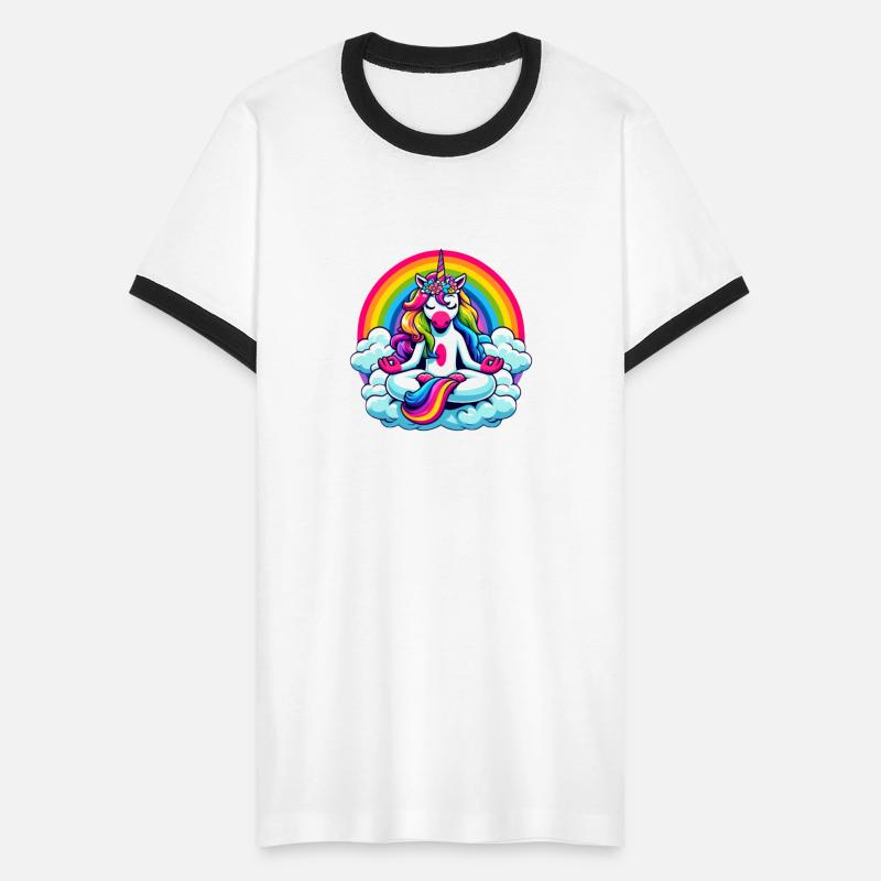 Unicorn Yoga Magical Meditating Rainbow Zen