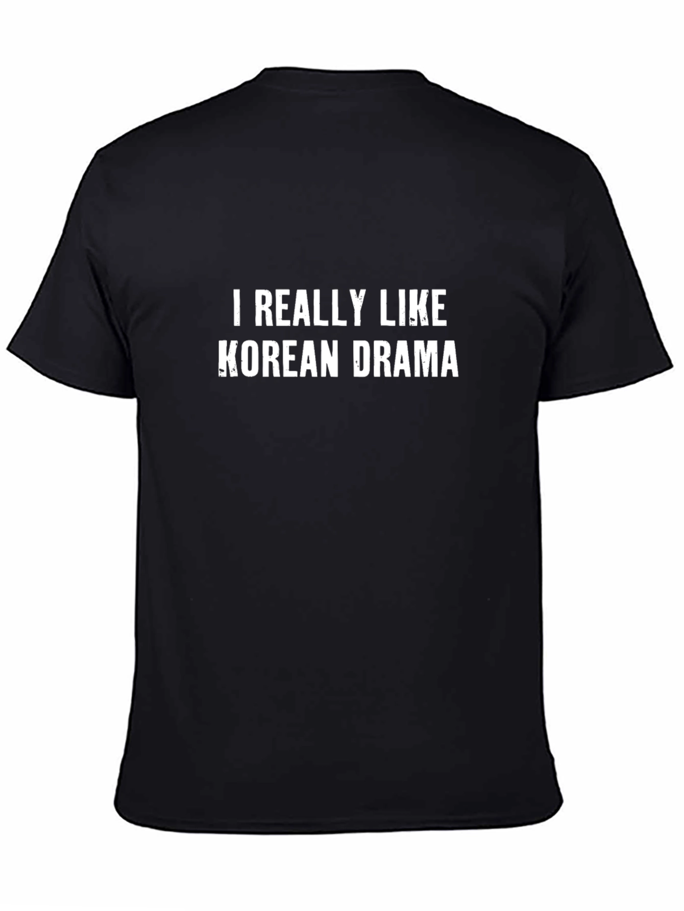 I Really Like Korean Drama Black T-Shirt