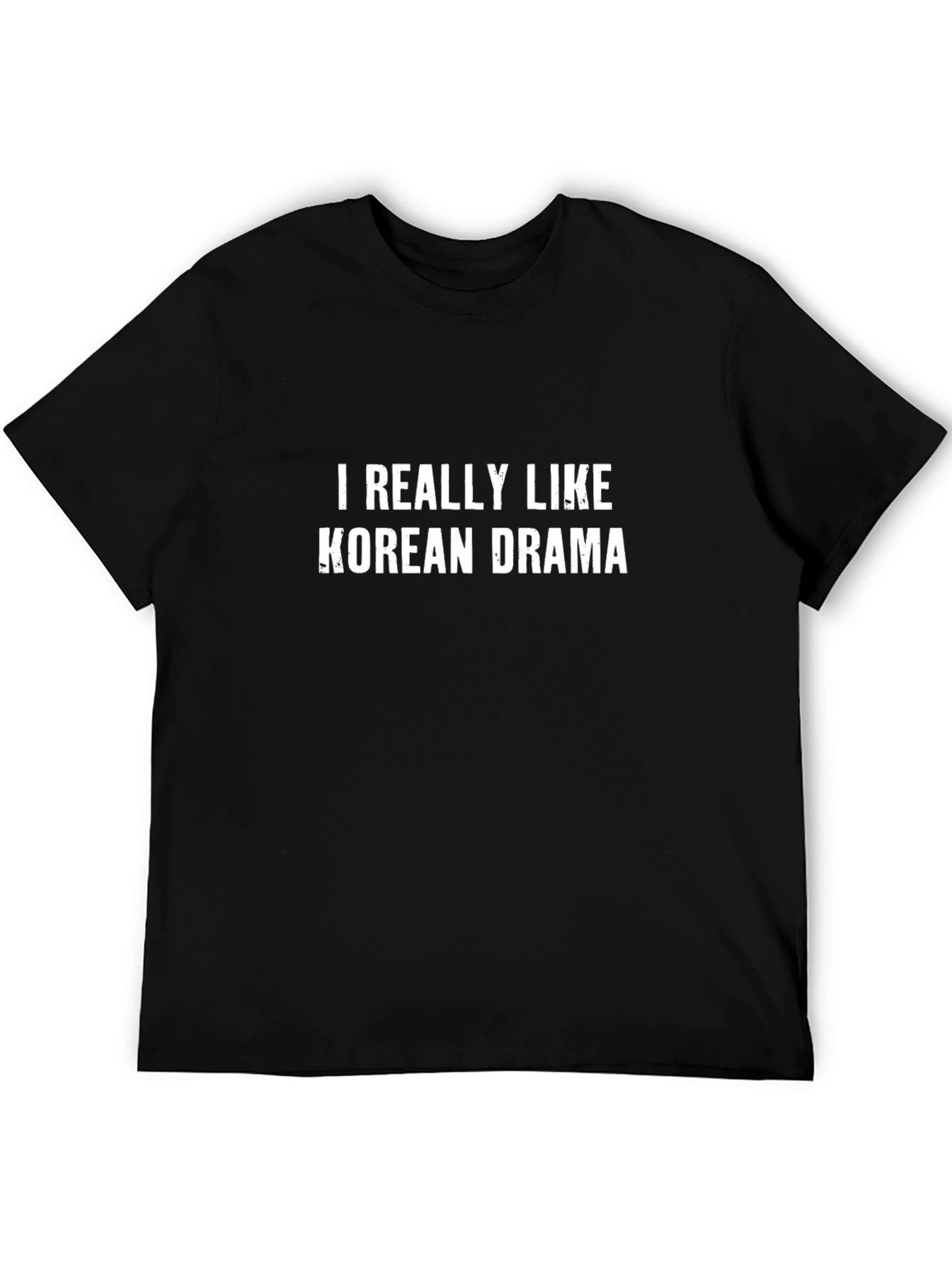 I Really Like Korean Drama Black T-Shirt