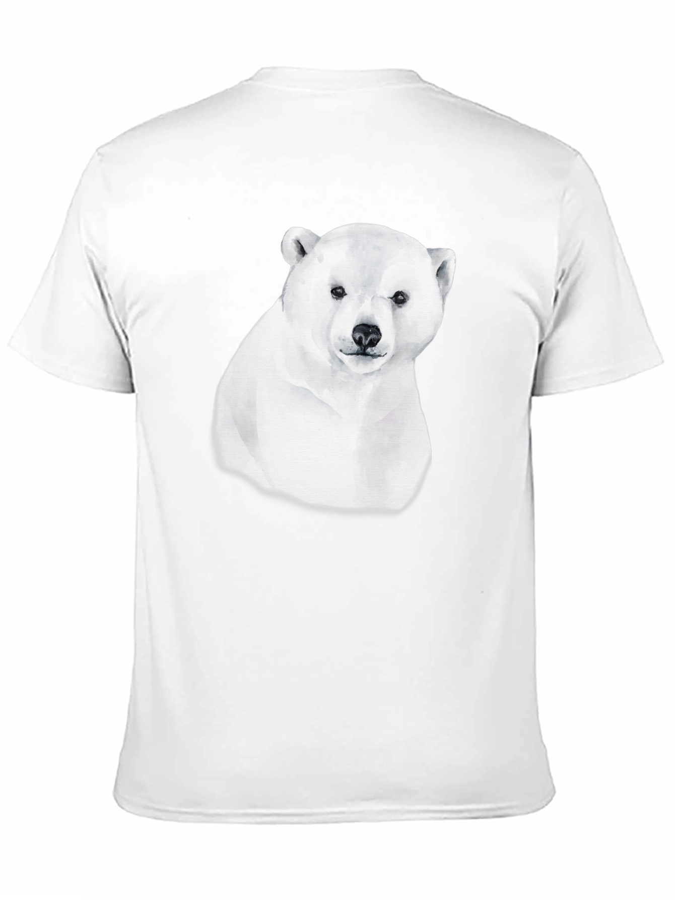 Polar Bear Graphic Tee - Black Cotton Comfort