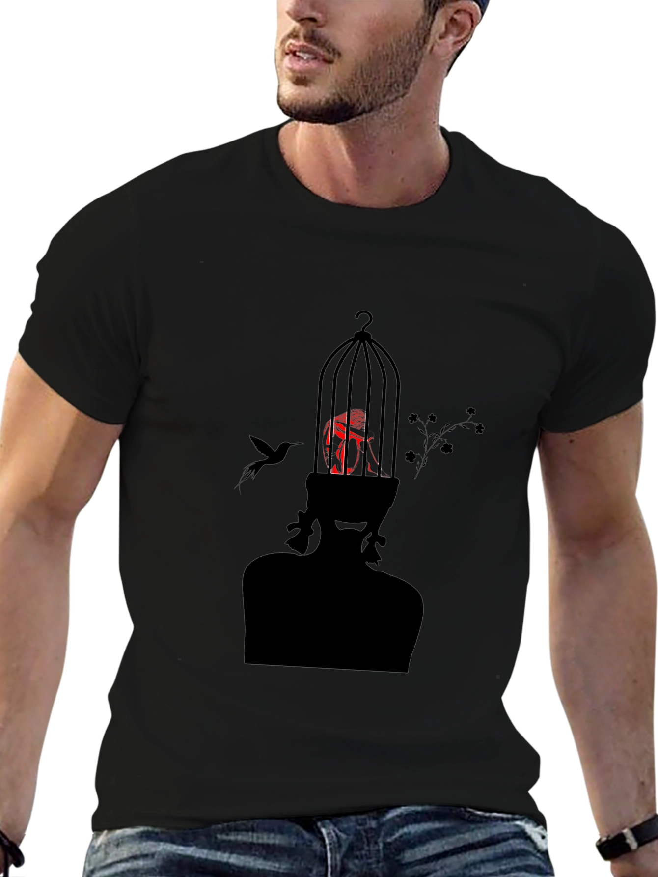 Abstract Birdcage T-Shirt