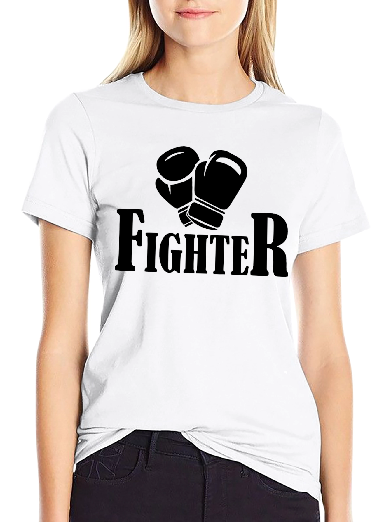 Fighter Boxing Gloves Graphic T-Shirt