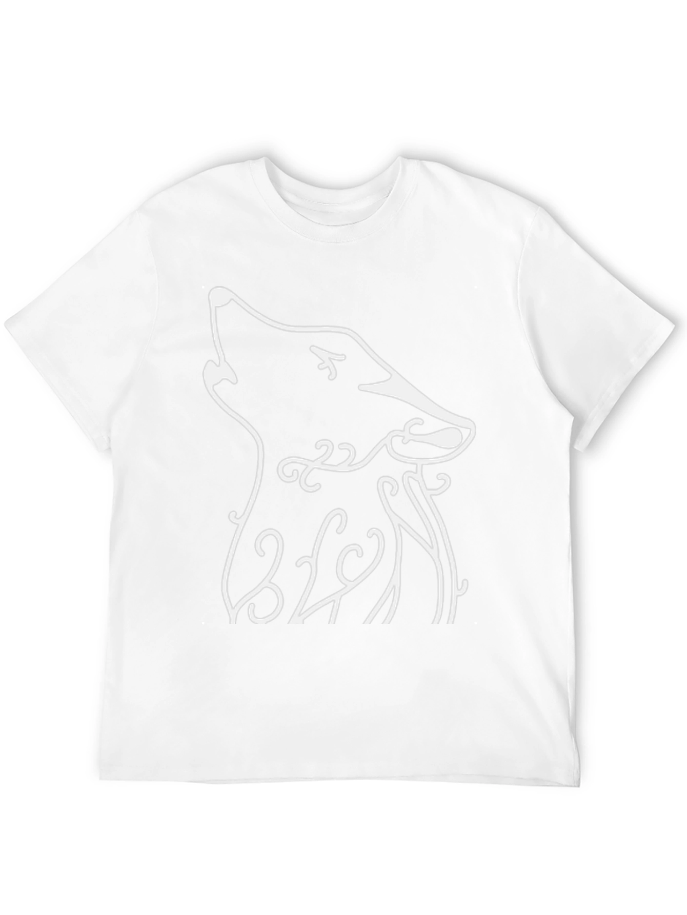 Howling Wolf Graphic Tee - Black