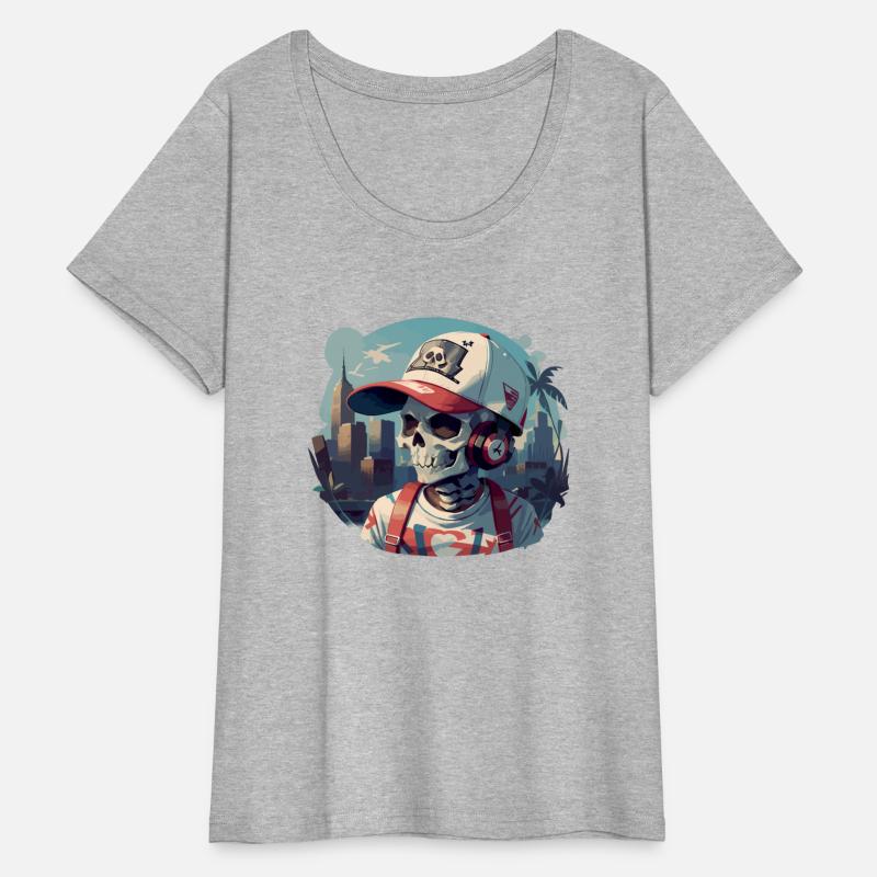 Urban Skull with Headphones