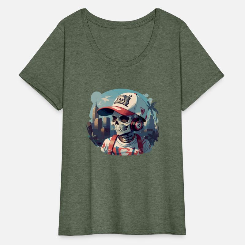 Urban Skull with Headphones