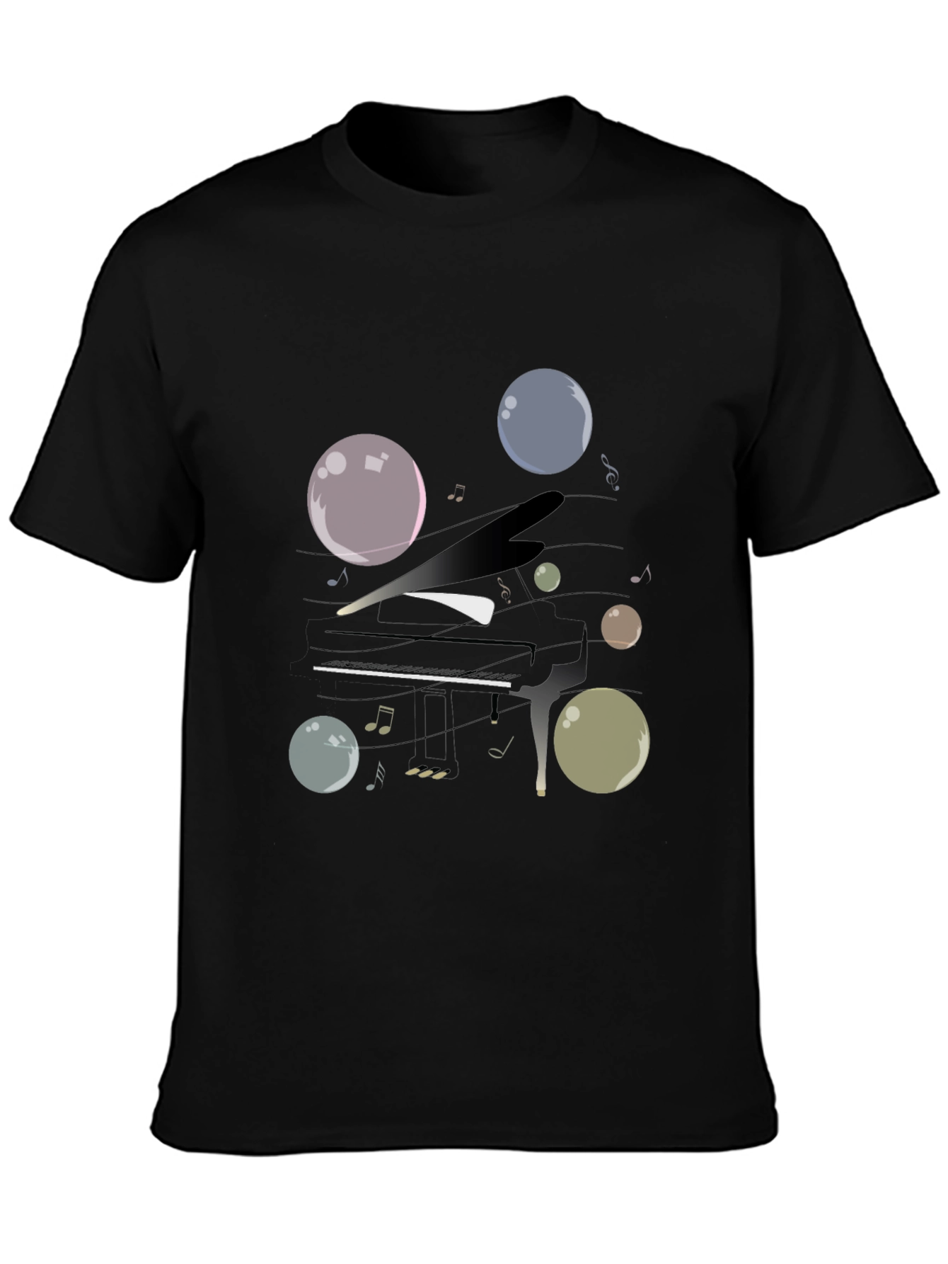 Musical Bubbles Graphic T-Shirt