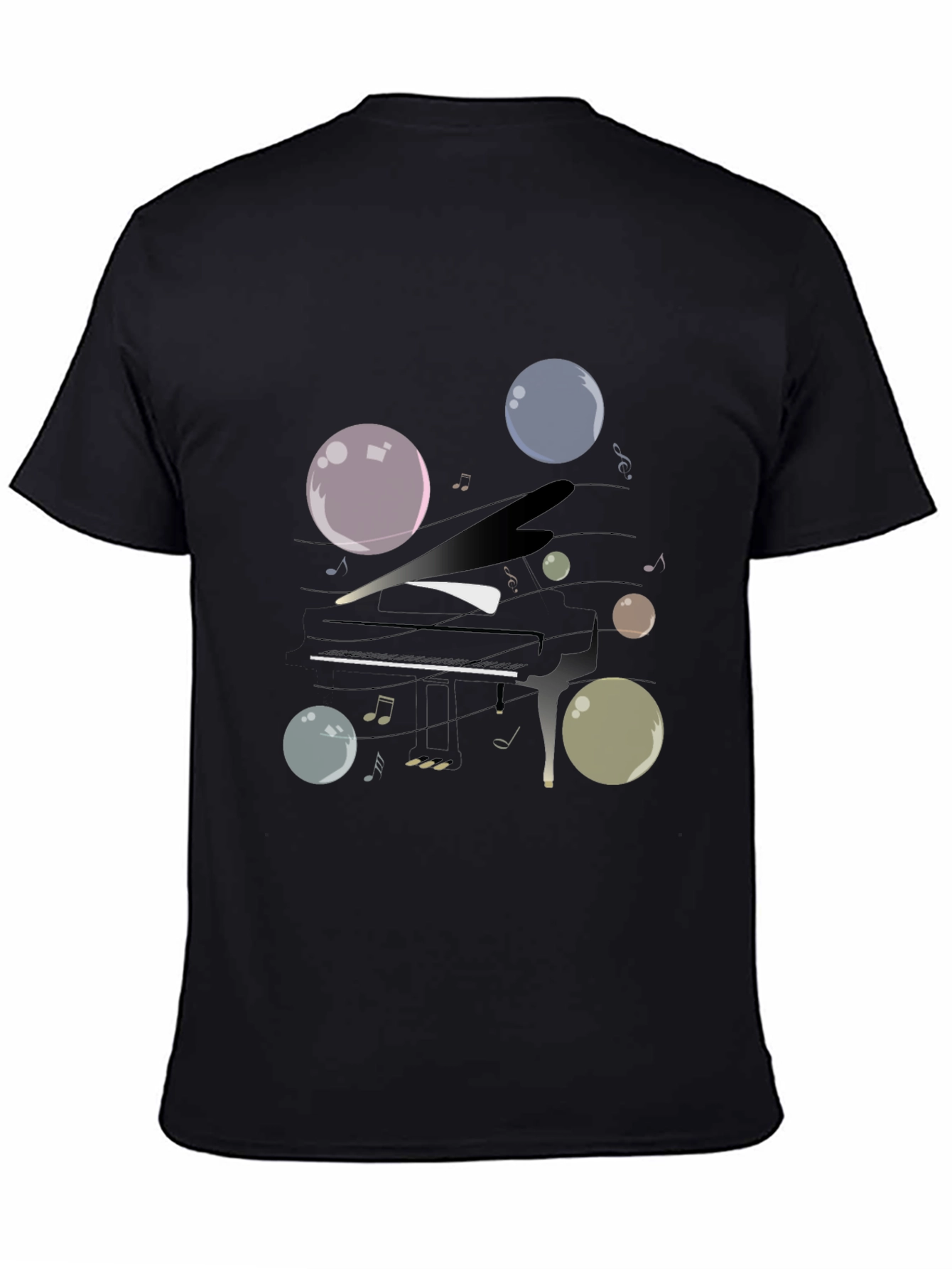 Musical Bubbles Graphic T-Shirt