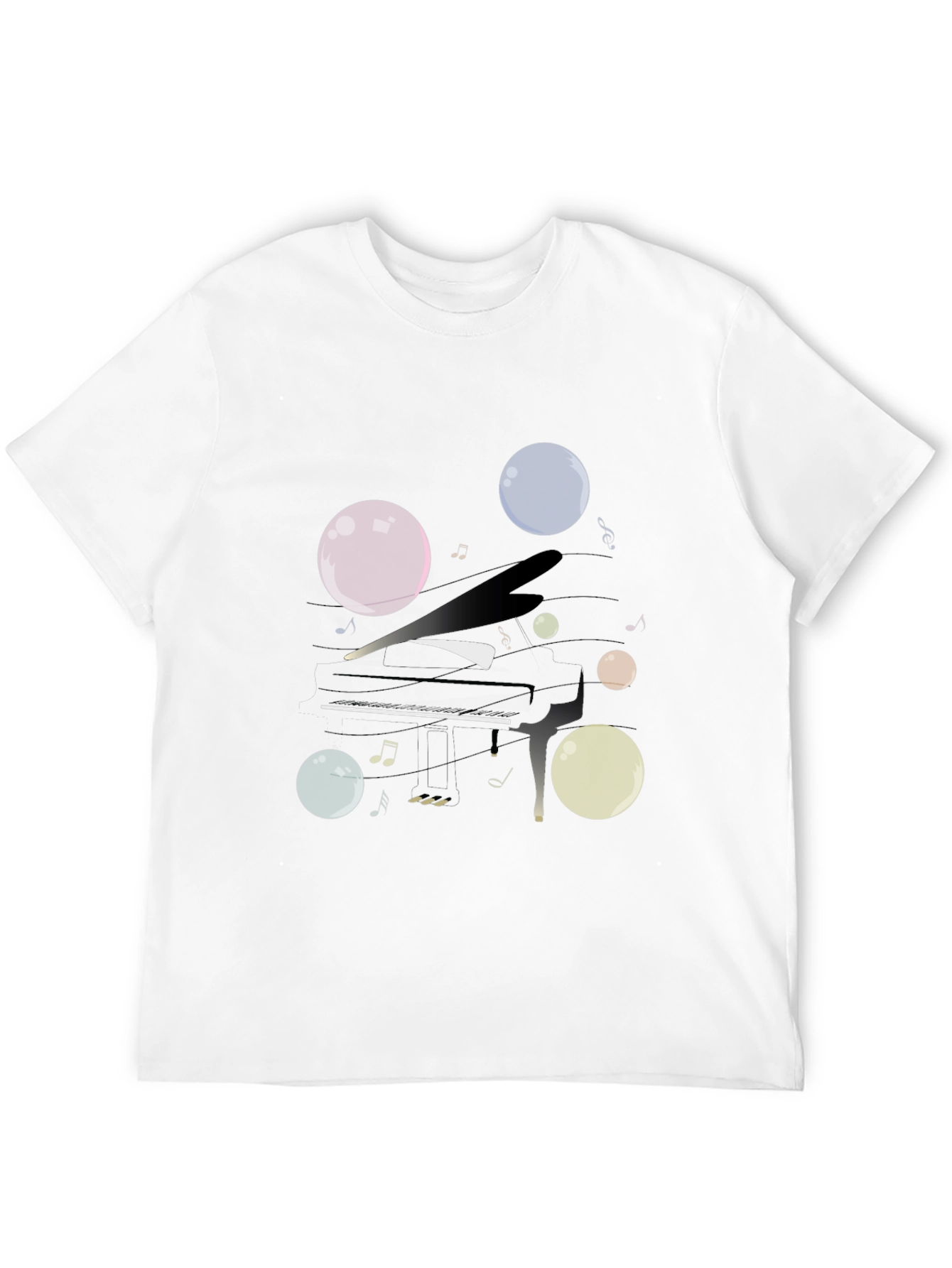 Musical Bubbles Graphic T-Shirt