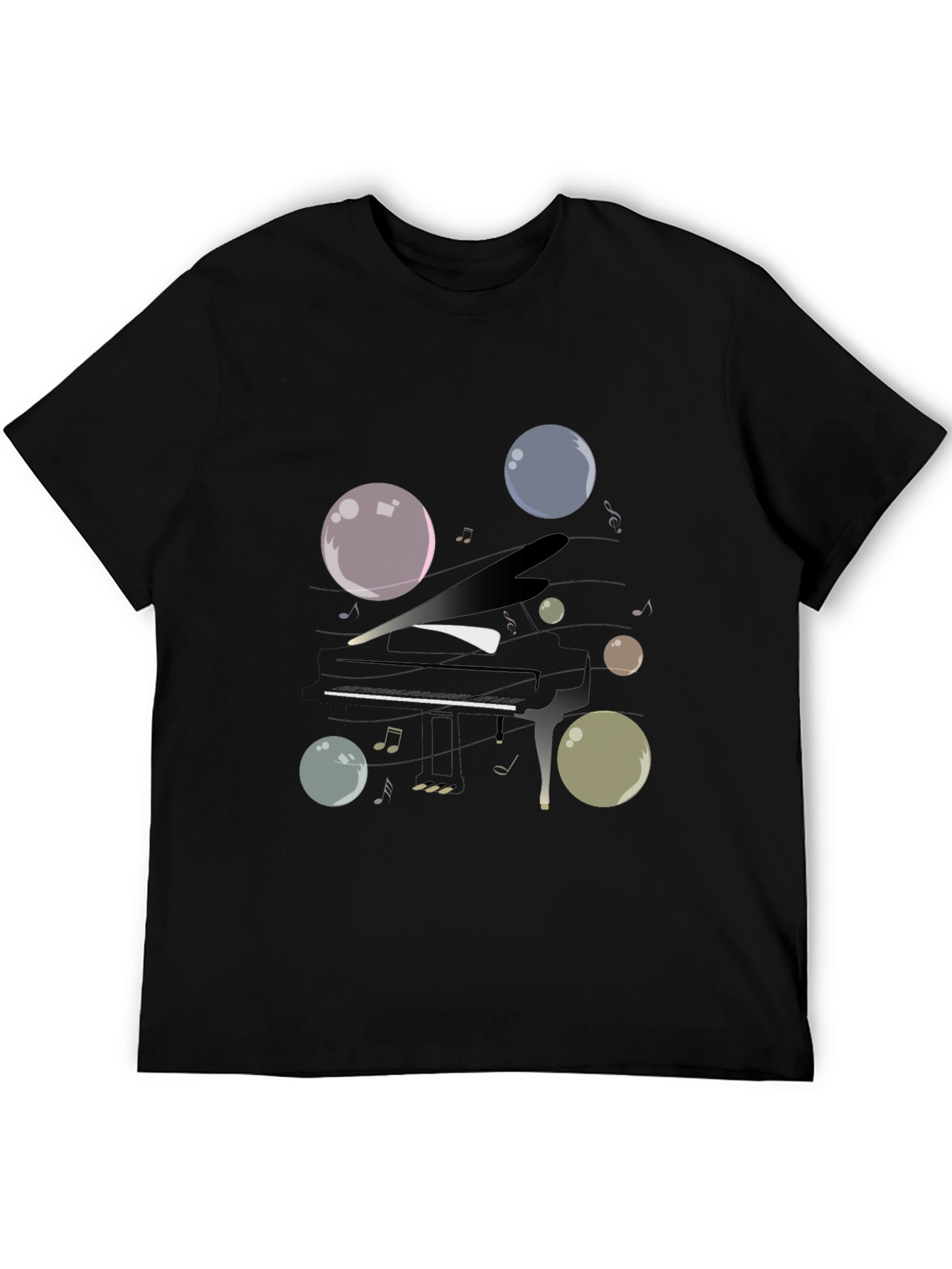 Musical Bubbles Graphic T-Shirt