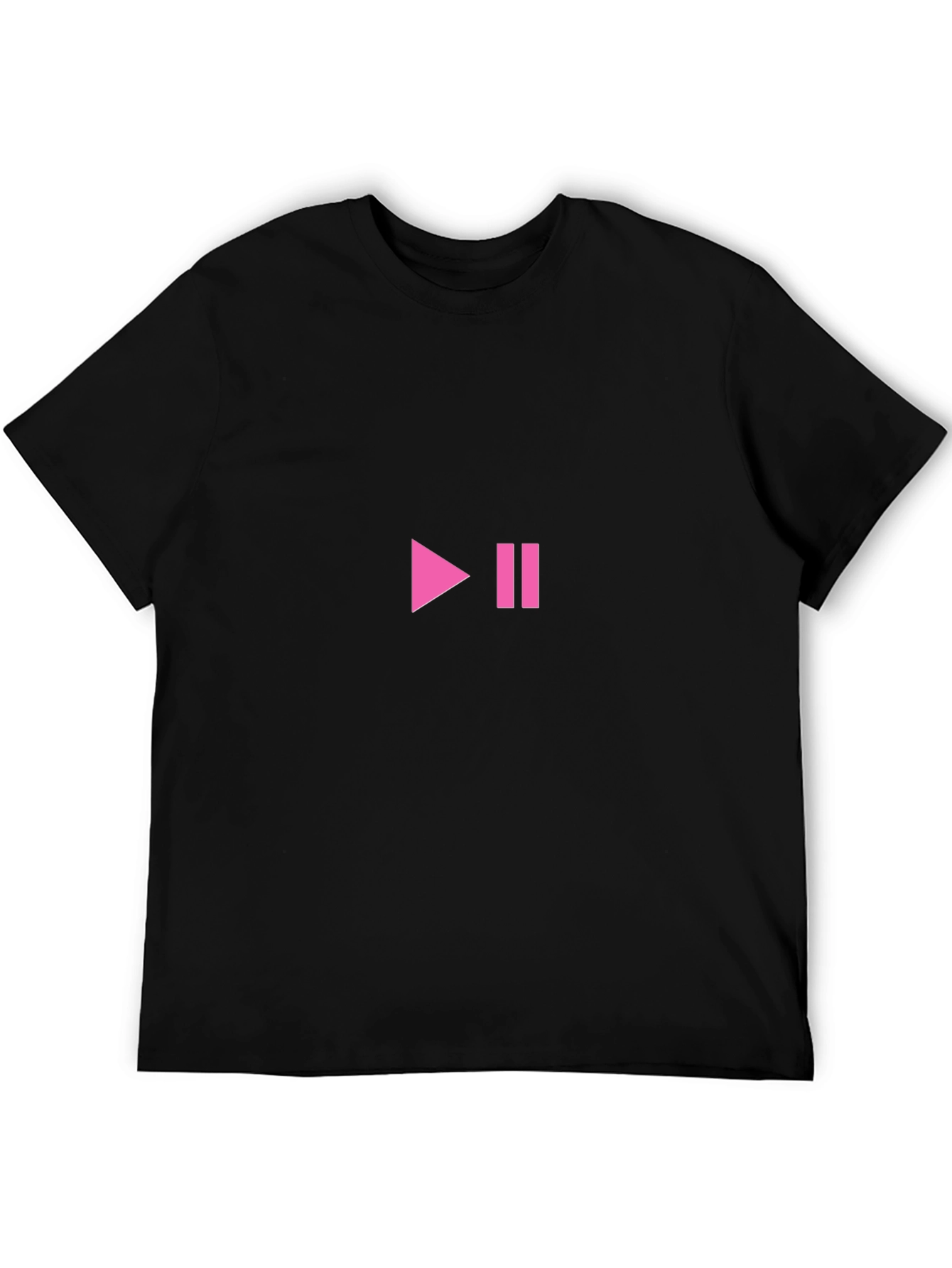 Play/Pause Black T-Shirt