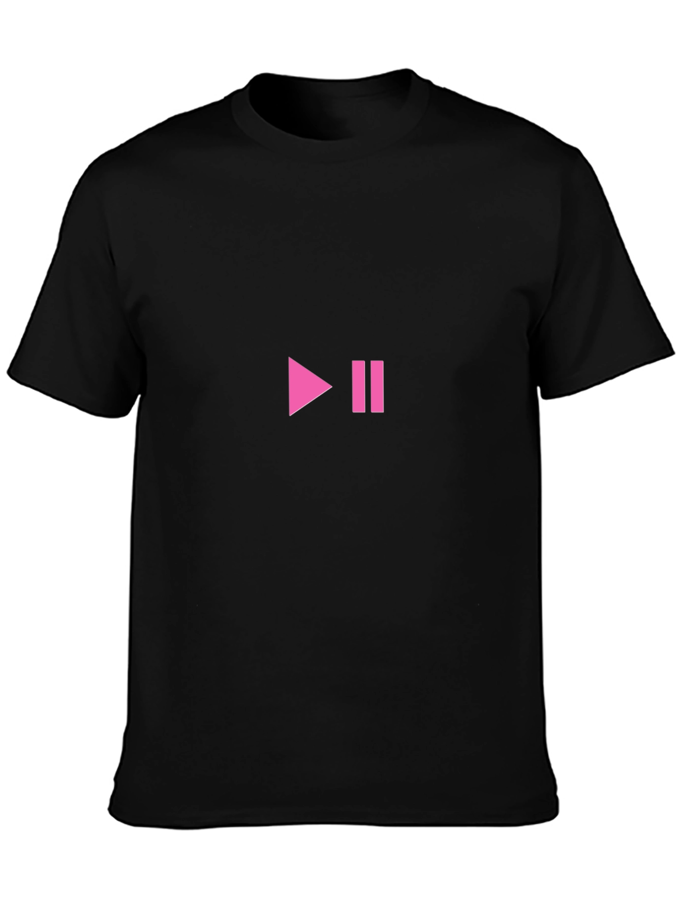 Play/Pause Black T-Shirt