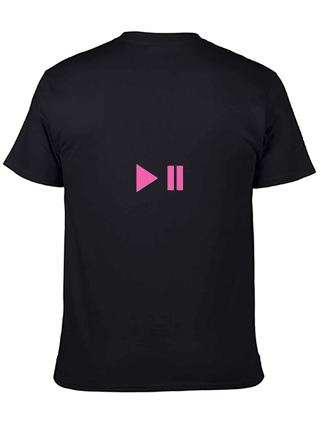 Play/Pause Black T-Shirt