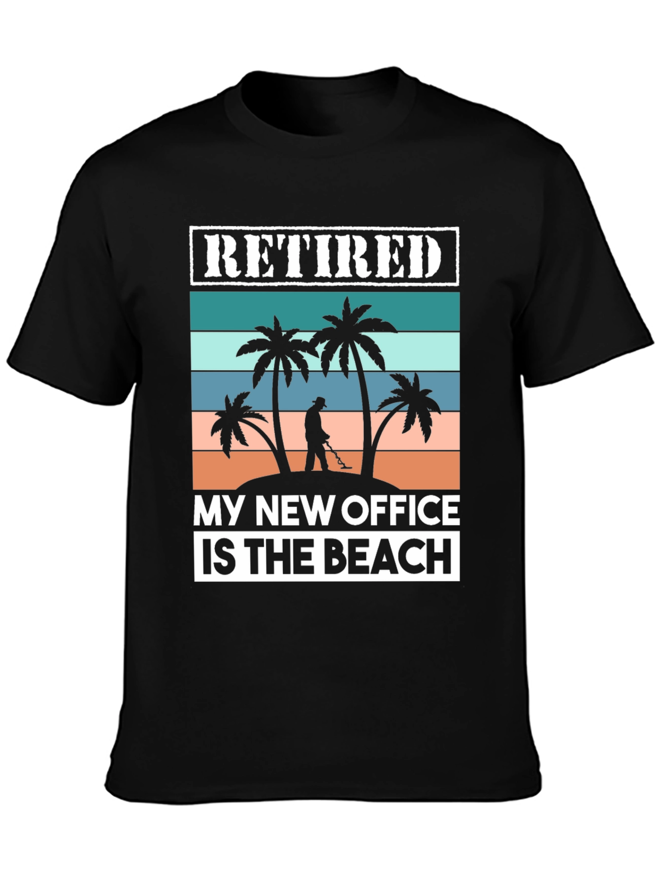 Retired My New Office Is The Beach Graphic T-Shirt