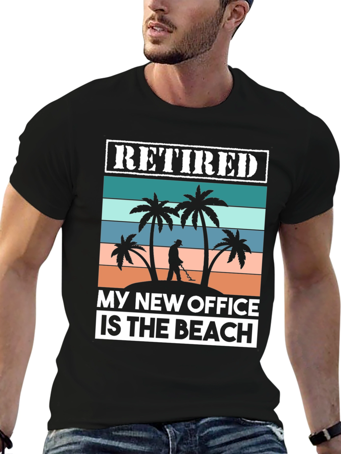 Retired My New Office Is The Beach Graphic T-Shirt