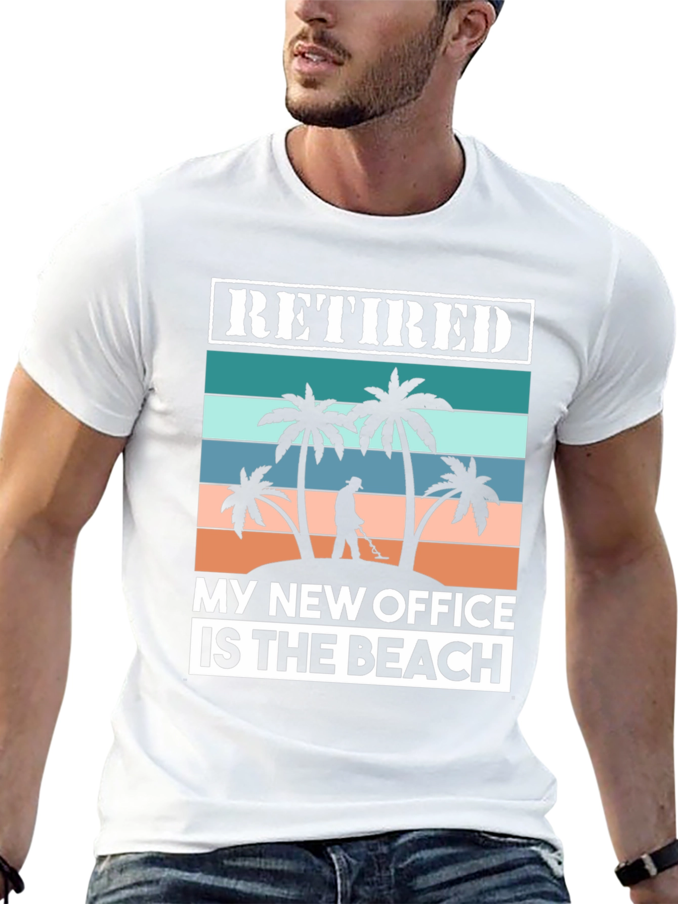 Retired My New Office Is The Beach Graphic T-Shirt