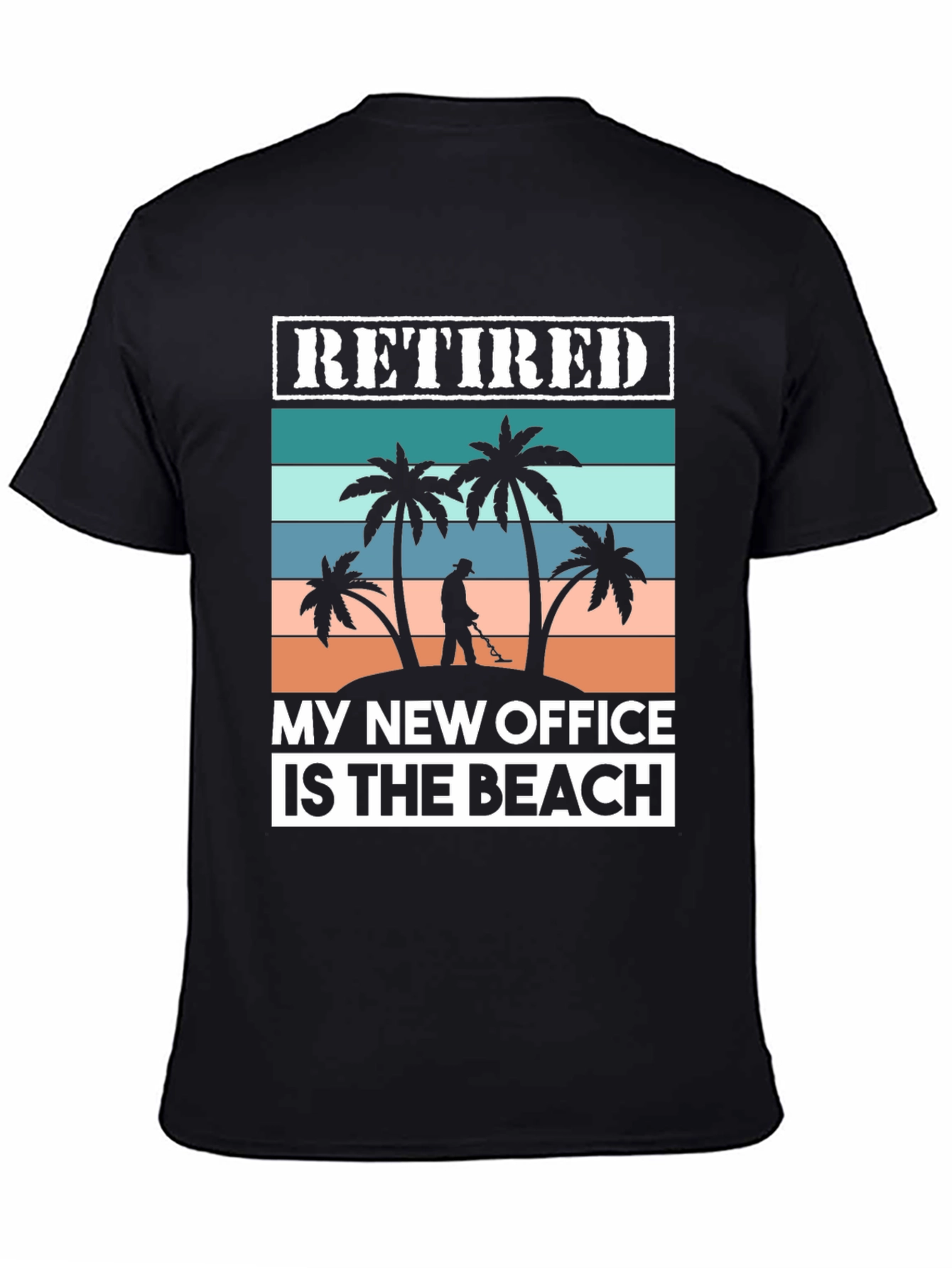 Retired My New Office Is The Beach Graphic T-Shirt