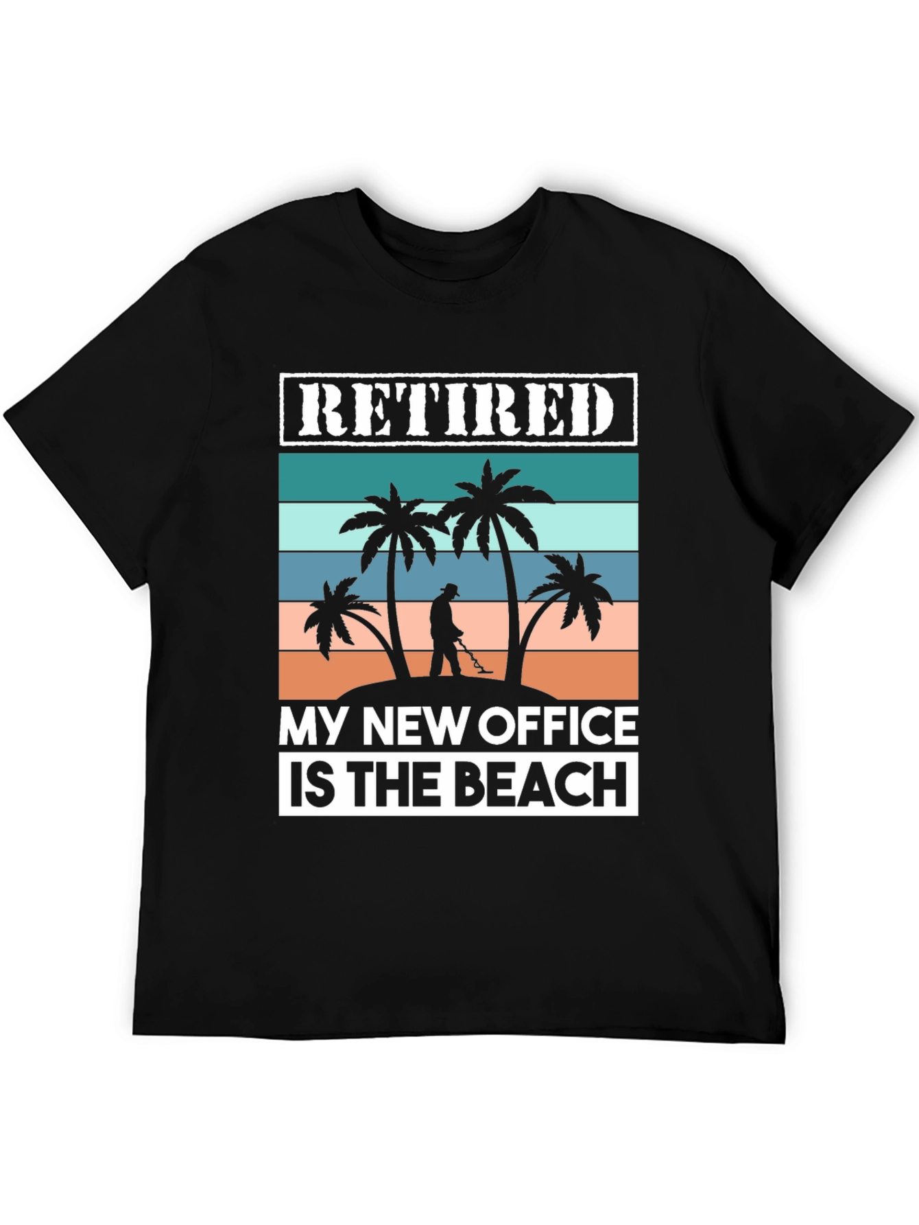 Retired My New Office Is The Beach Graphic T-Shirt