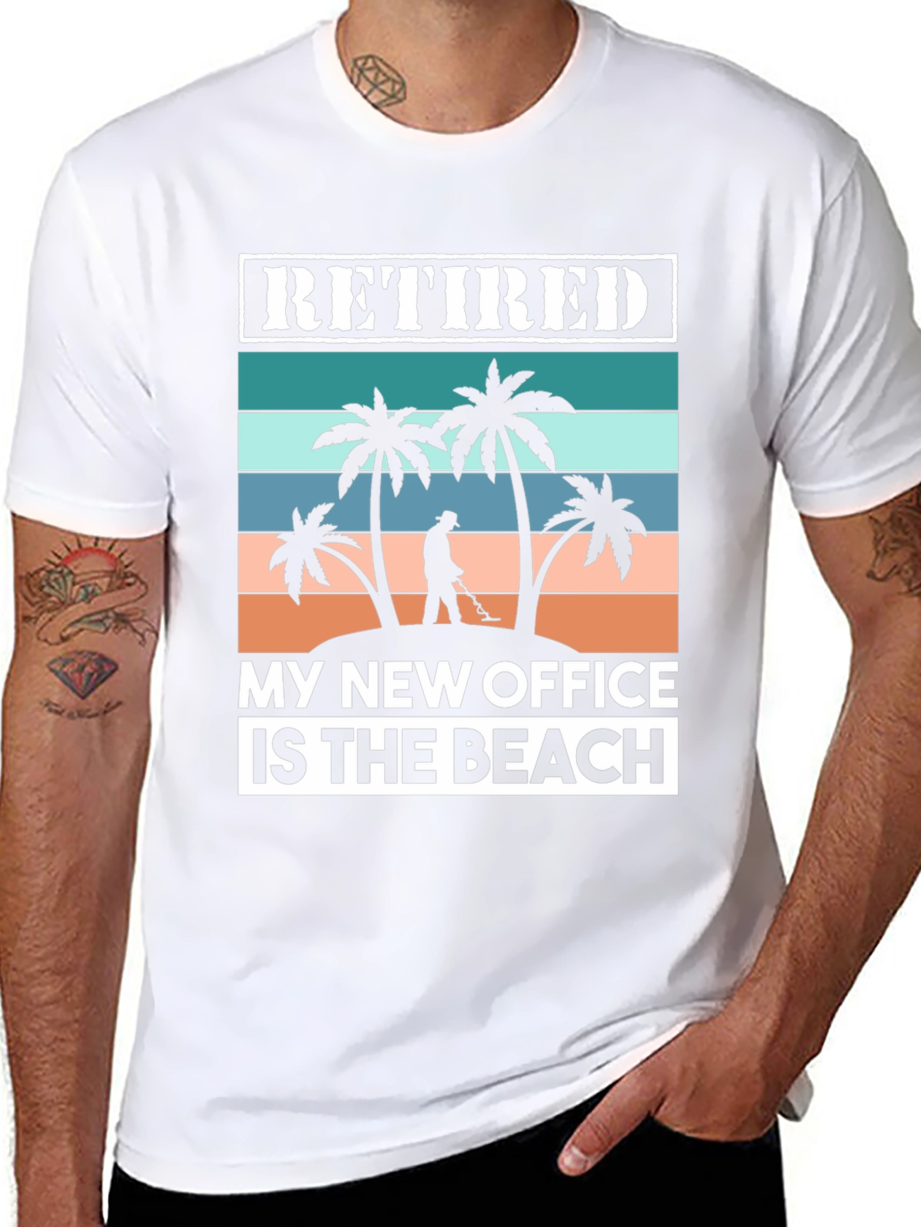 Retired My New Office Is The Beach Graphic T-Shirt