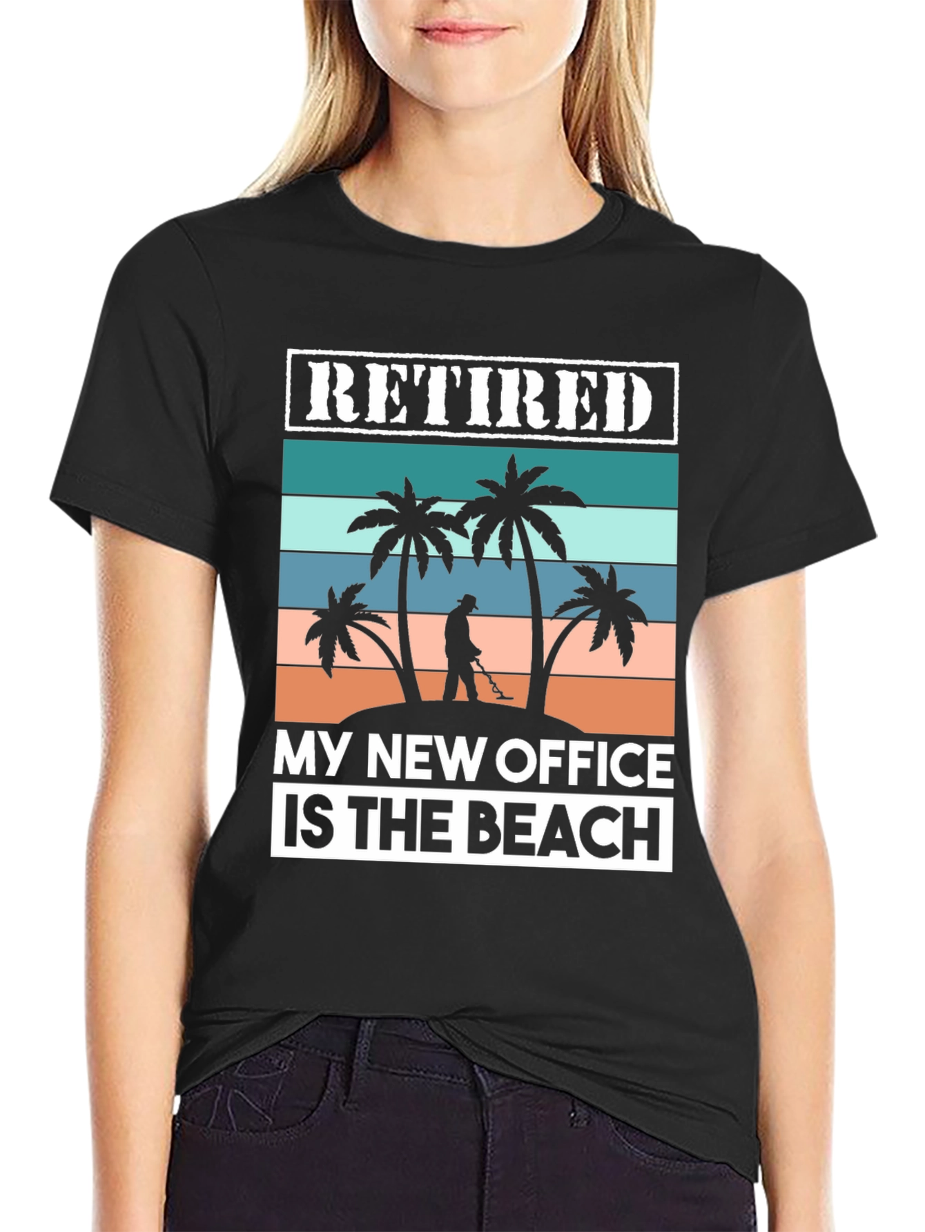 Retired My New Office Is The Beach Graphic T-Shirt