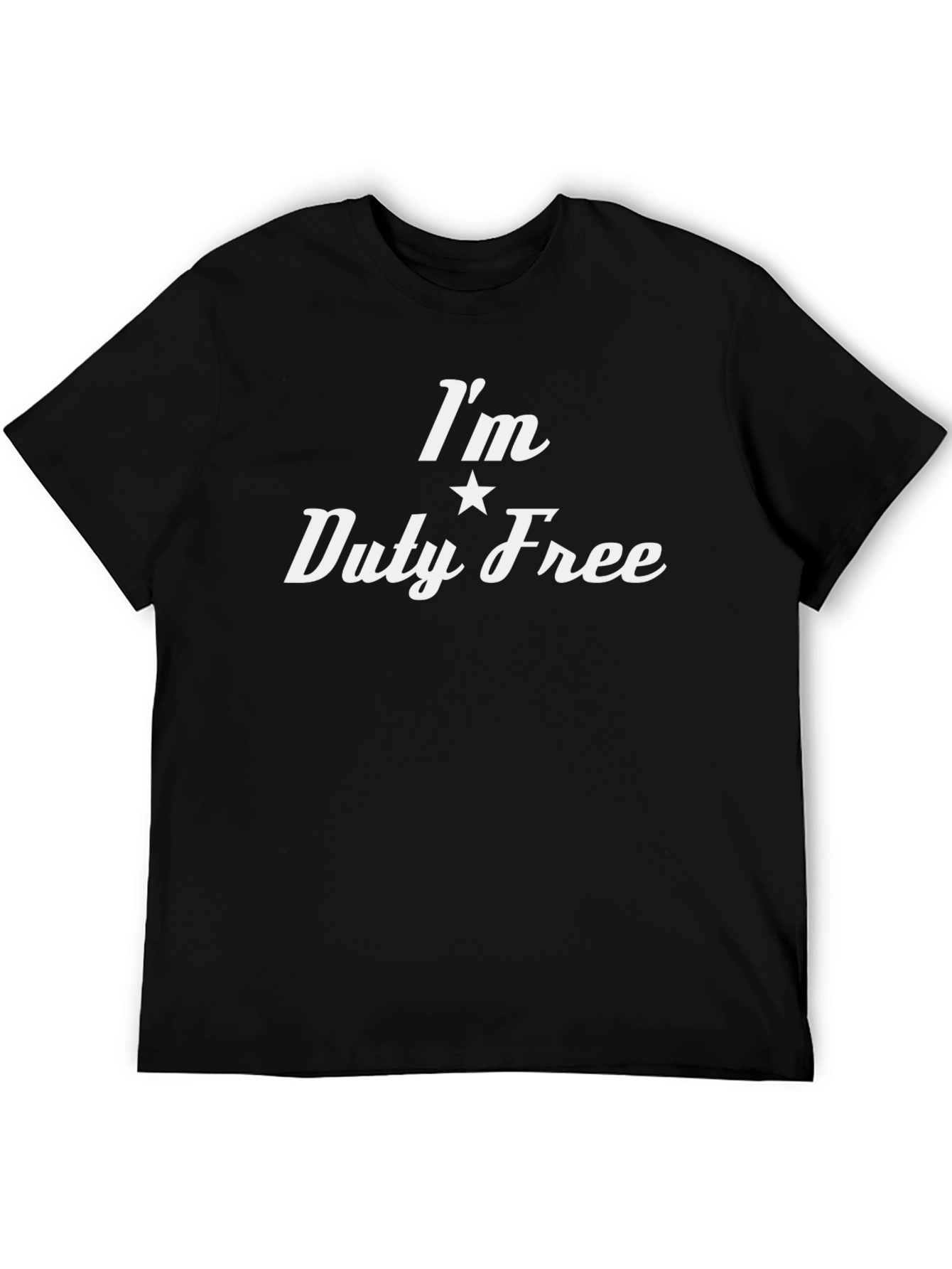 Im Duty Free Black Tee