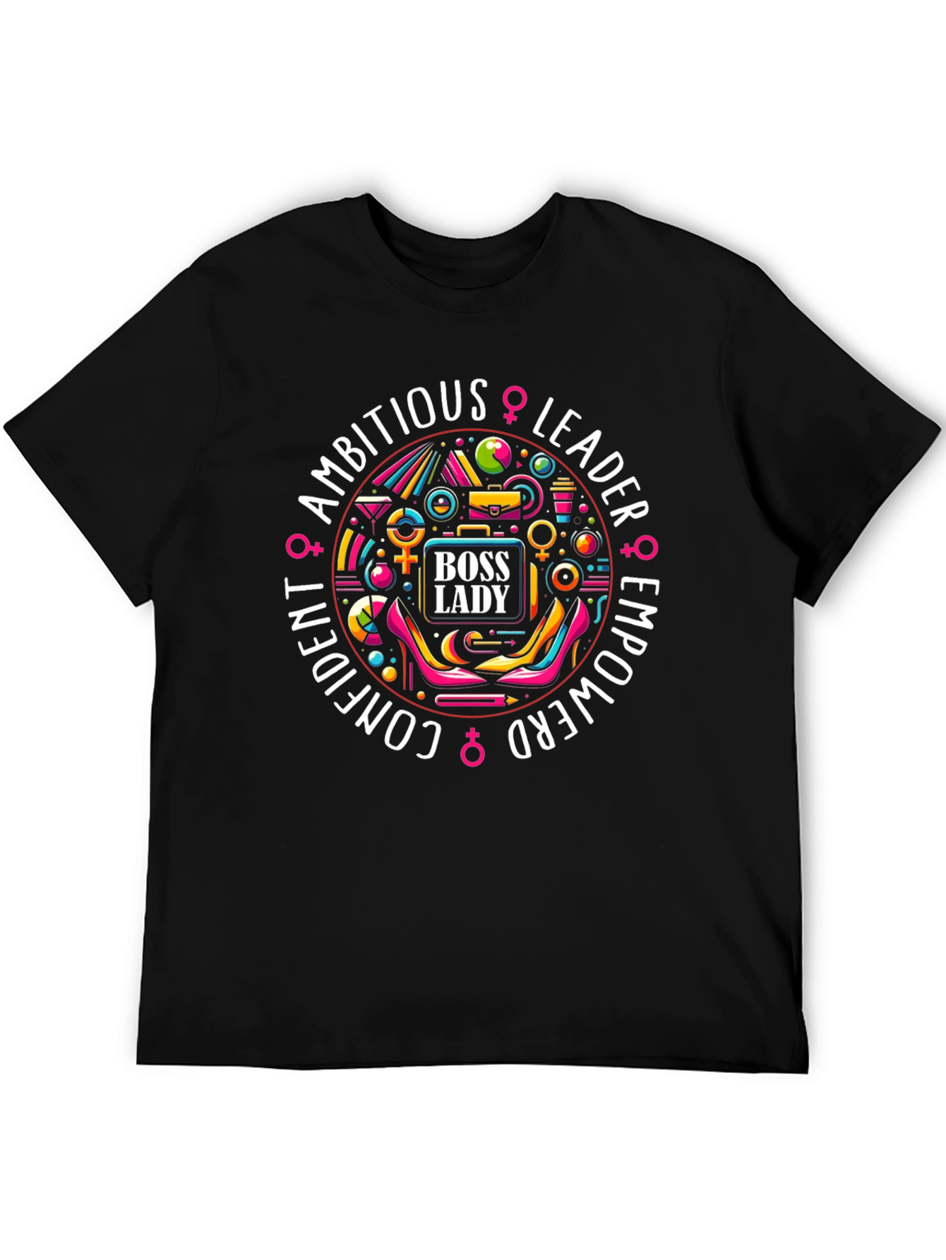 Empowered Boss Lady Graphic Tee - Confident Leader Shirt