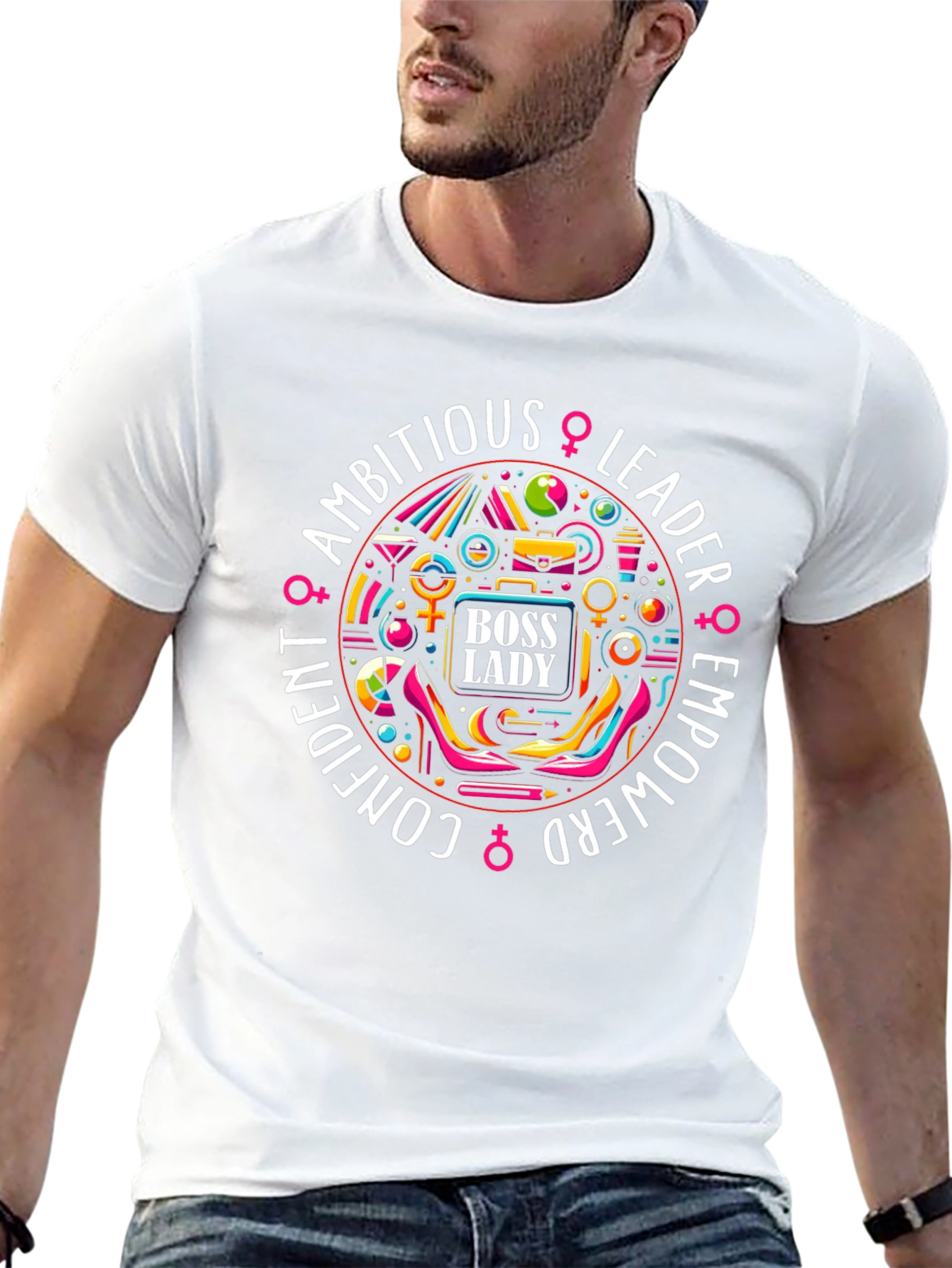Empowered Boss Lady Graphic Tee - Confident Leader Shirt