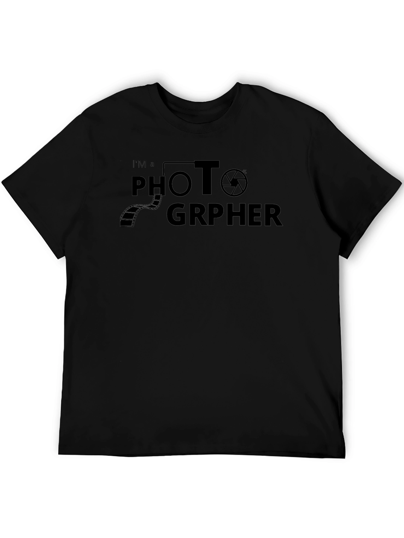 Im A Photographer Black Graphic T-Shirt