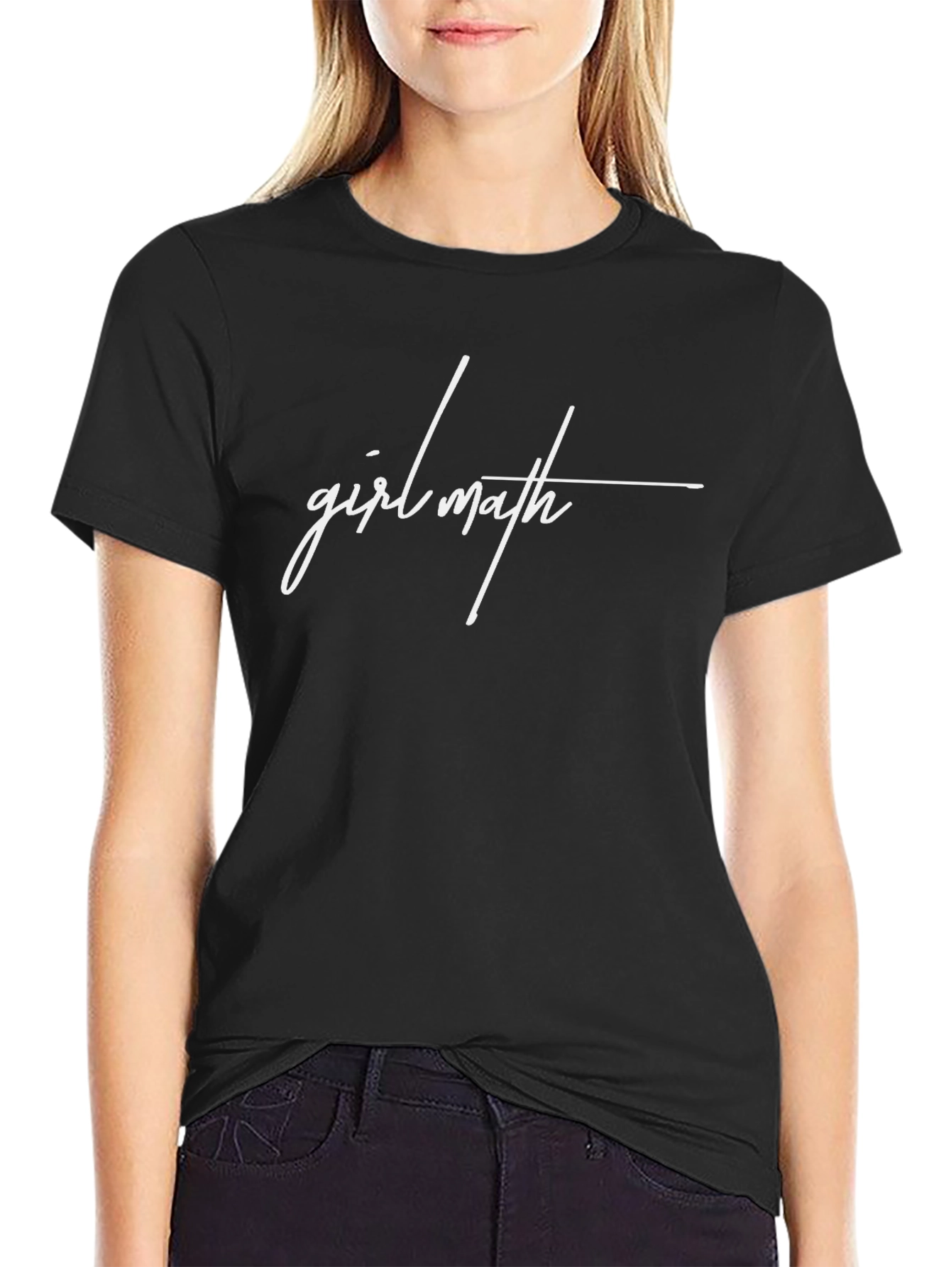 Girl Math Black T-Shirt