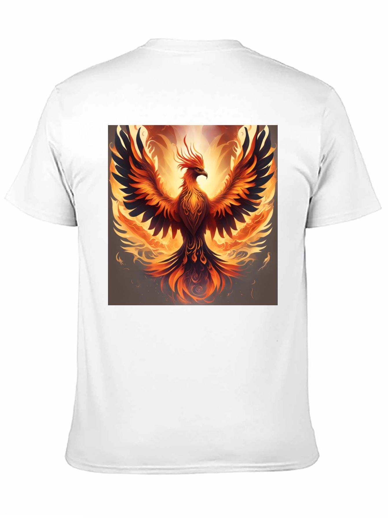 Phoenix Graphic Print Black T-Shirt