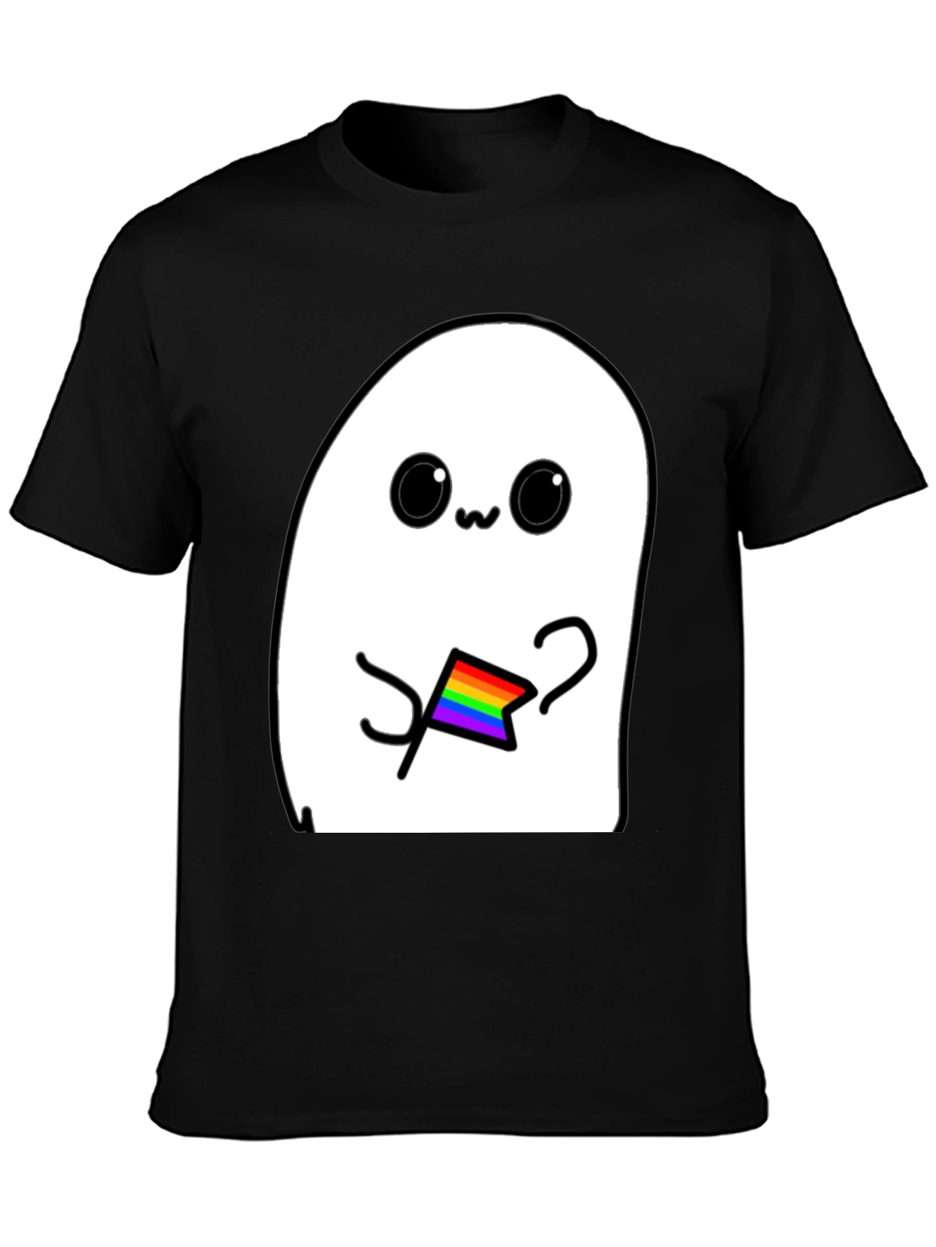 Cute Ghost LGBT Pride T-Shirt