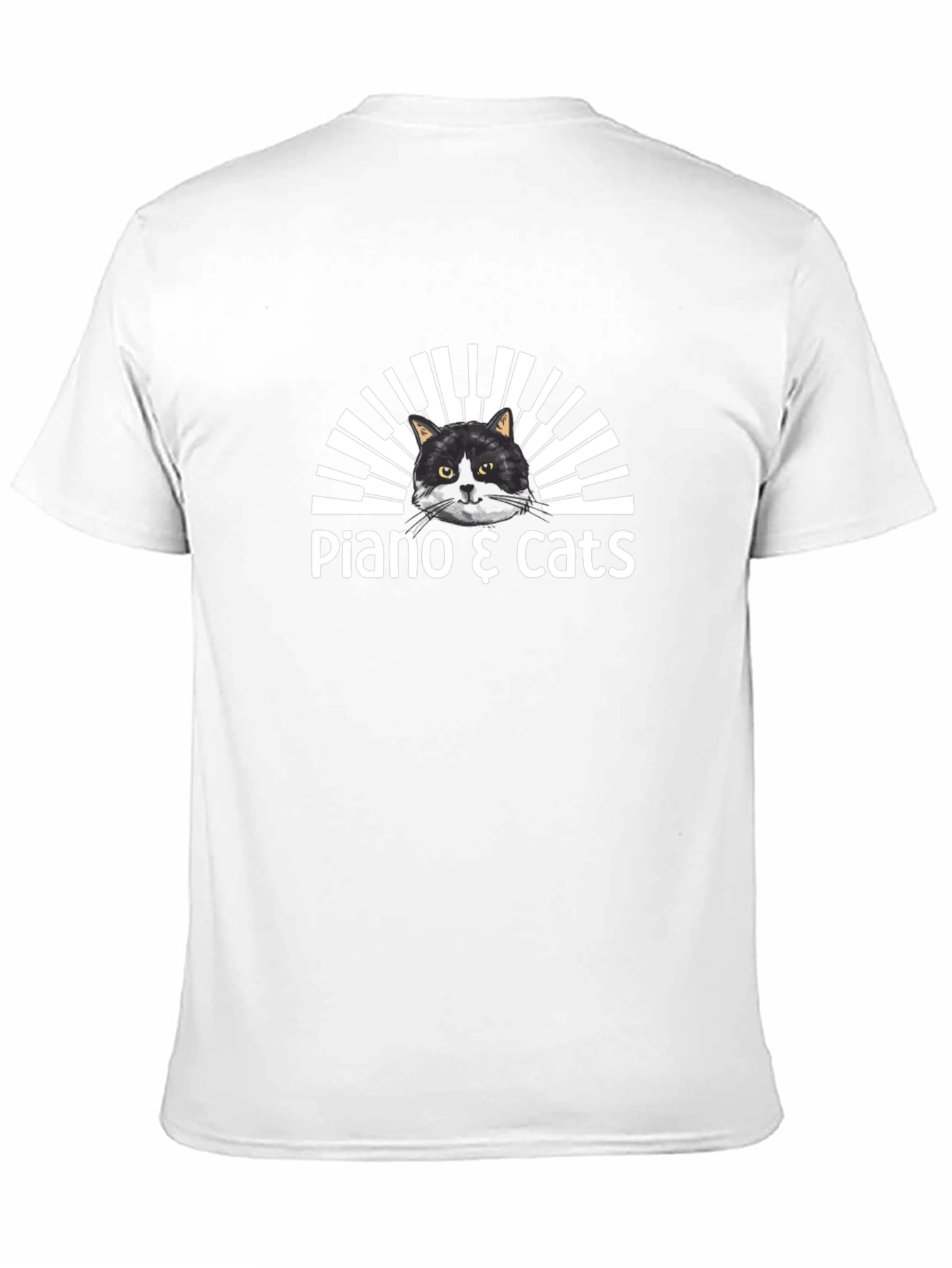 Piano & Cats T-Shirt - Music Lover Tee