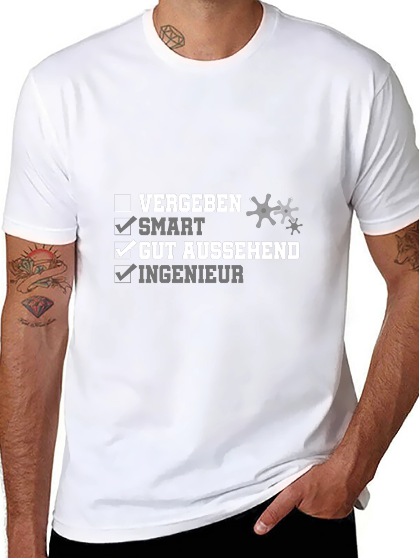 Smart Engineer Graphic Tee - Funny German T-Shirt