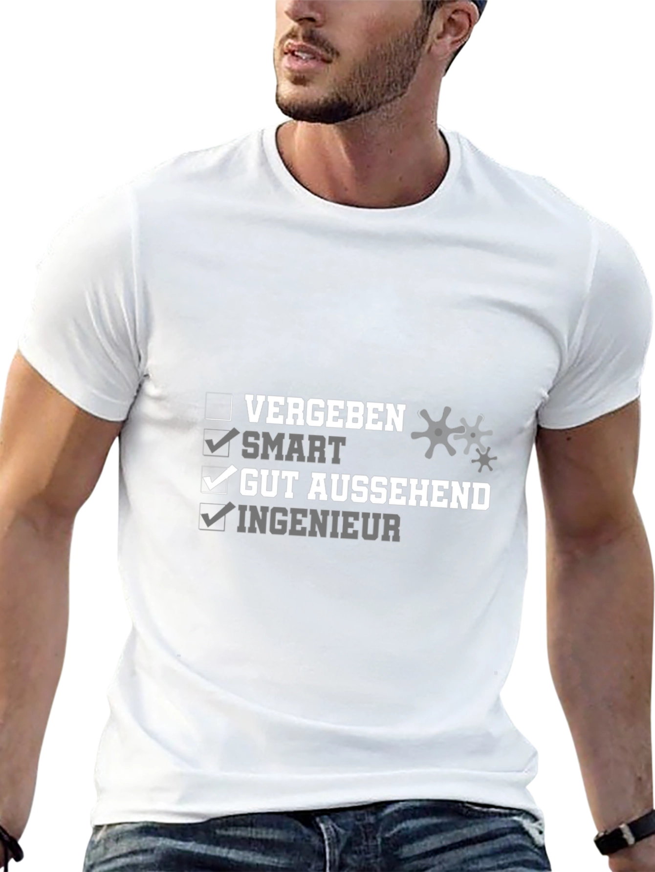 Smart Engineer Graphic Tee - Funny German T-Shirt